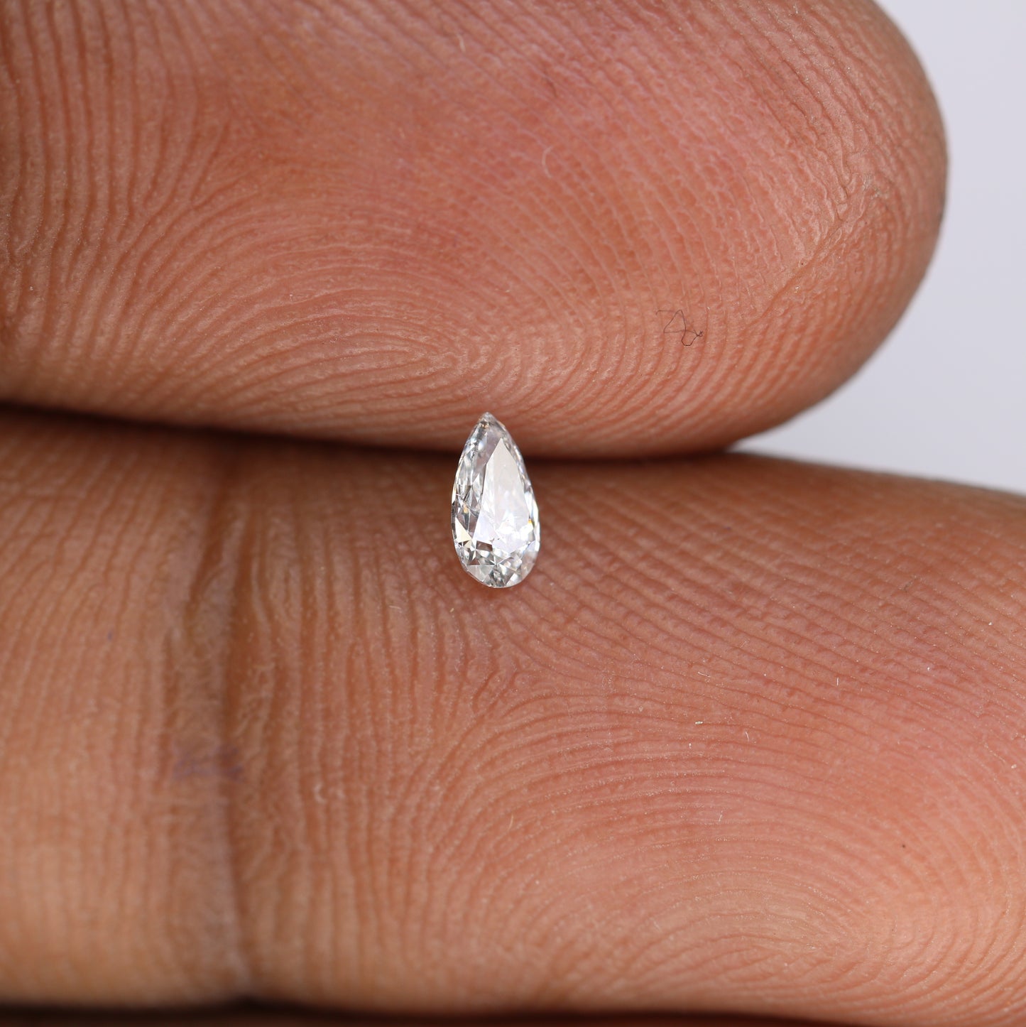 0.16 CT Natural Salt and Pepper Pear Shape Diamond - Perfect for Engagement Rings, Necklaces, Earrings, and Bracelets - JayKrishna Diamond