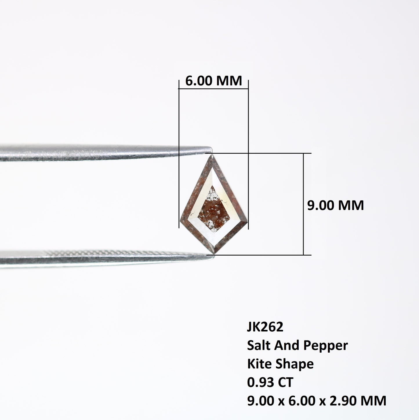 0.93 Carat Kite Shaped Natural Red Color Loose Diamond 9.00 MM For Engagement Ring - JayKrishna Diamond