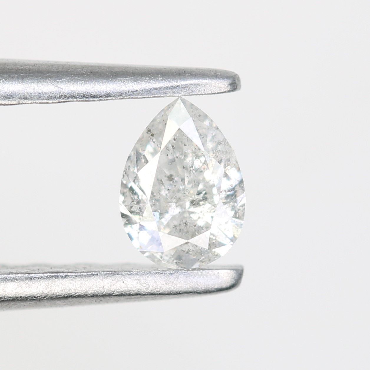 0.17 CT Pear Shape White Salt and Pepper Loose Diamond - Ideal for Engagement Rings, Necklaces, Earrings, and Custom Jewelry - JayKrishna Diamond