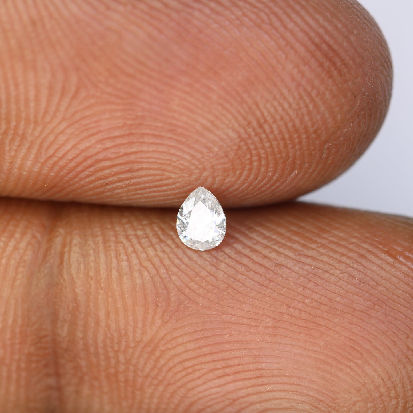 0.17 CT Pear Shape White Salt and Pepper Loose Diamond - Ideal for Engagement Rings, Necklaces, Earrings, and Custom Jewelry - JayKrishna Diamond