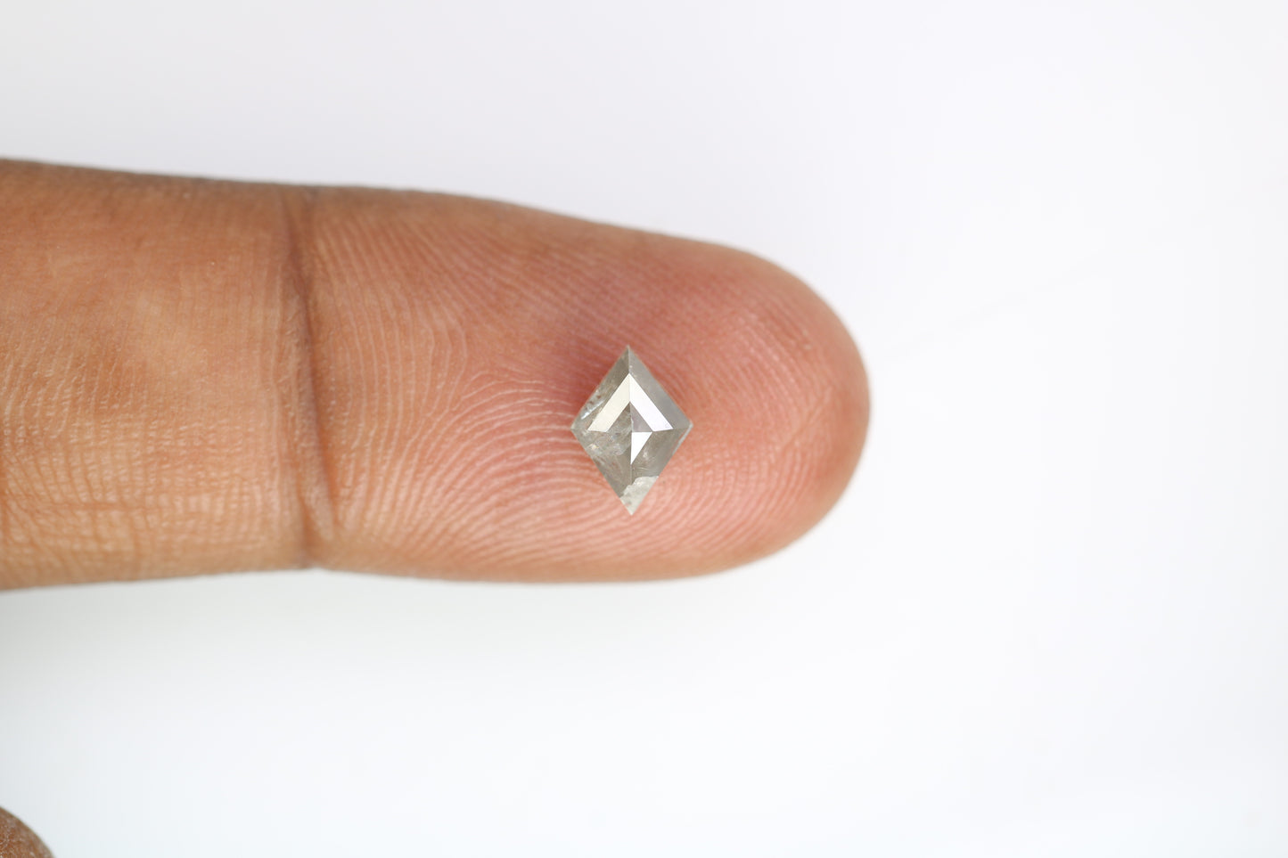 0.84 Carat Natural Salt And Pepper Loose Kite Cut Diamond For Promise Ring - JayKrishna Diamond