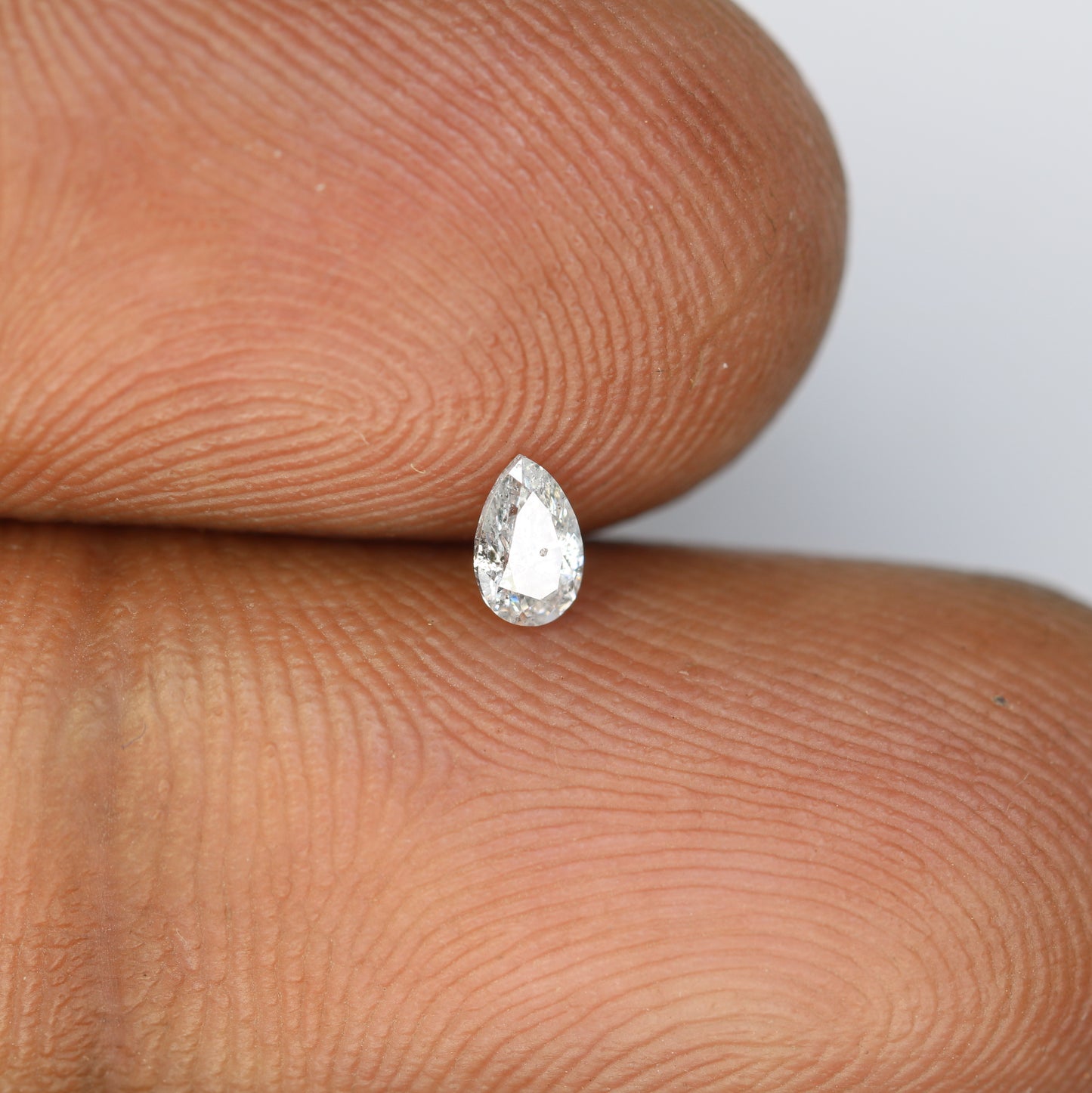 0.16 CT Salt and Pepper Pear Cut Natural Loose Diamond - Perfect for Engagement Rings and Custom Jewelry - JayKrishna Diamond