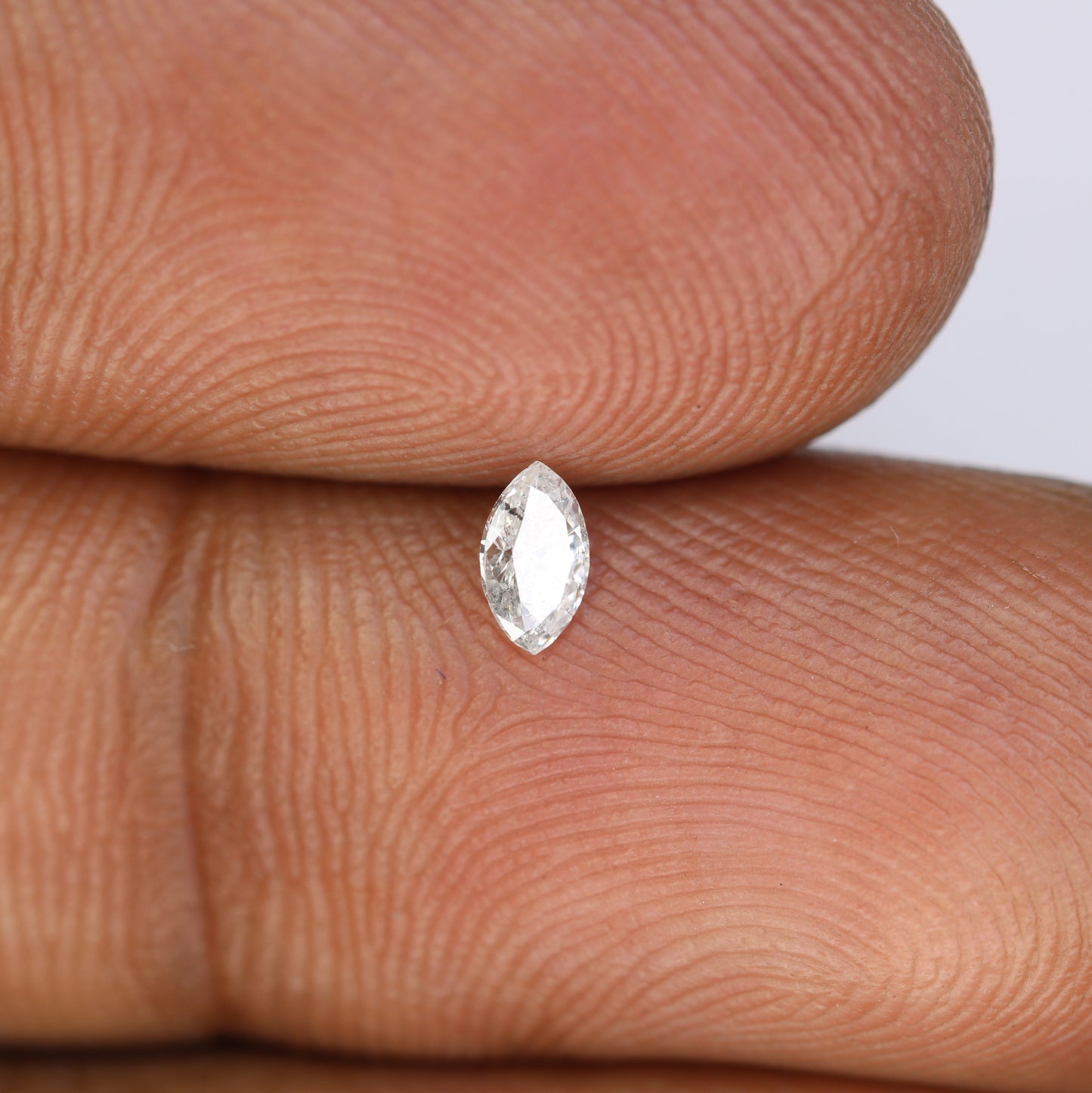 0.17 CT Loose White Marquise Shape Salt and Pepper Diamond - Ideal for Engagement Rings, Necklaces, Earrings, and Custom Jewelry - JayKrishna Diamond