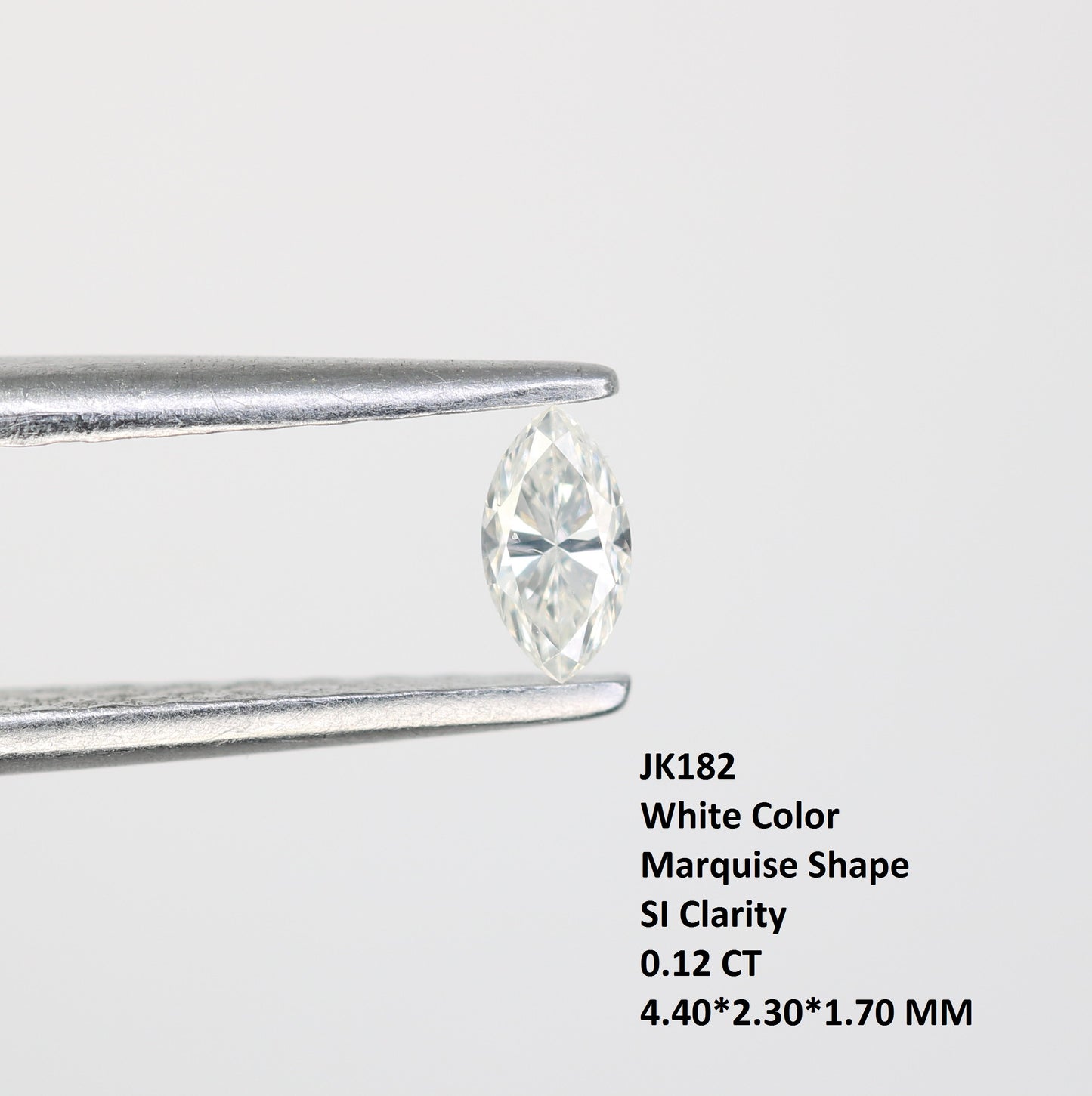 0.12 CT Marquise Cut Natural Salt and Pepper Diamond for Engagements & Custom Jewelry - JayKrishna Diamond