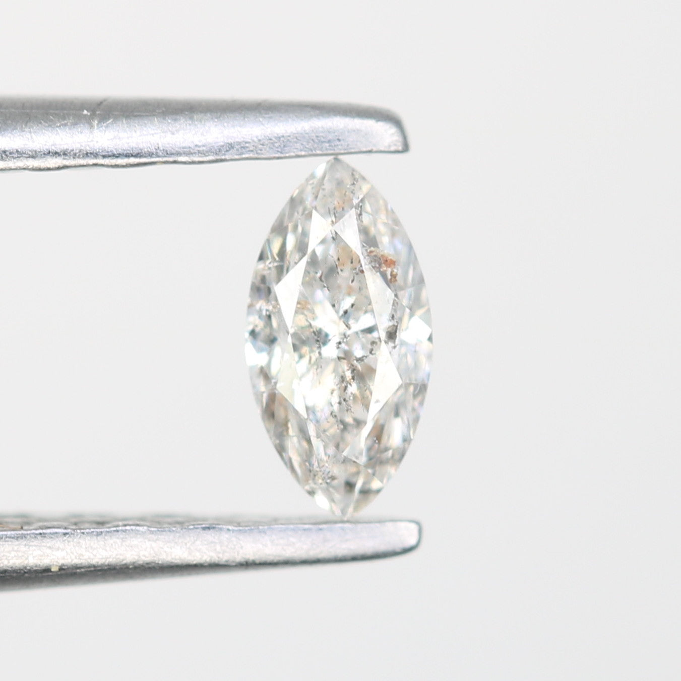 0.17 CT White Marquise Shape Loose Salt and Pepper Diamond - Ideal for Engagement Rings, Necklaces, Earrings, and Custom Jewelry - JayKrishna Diamond