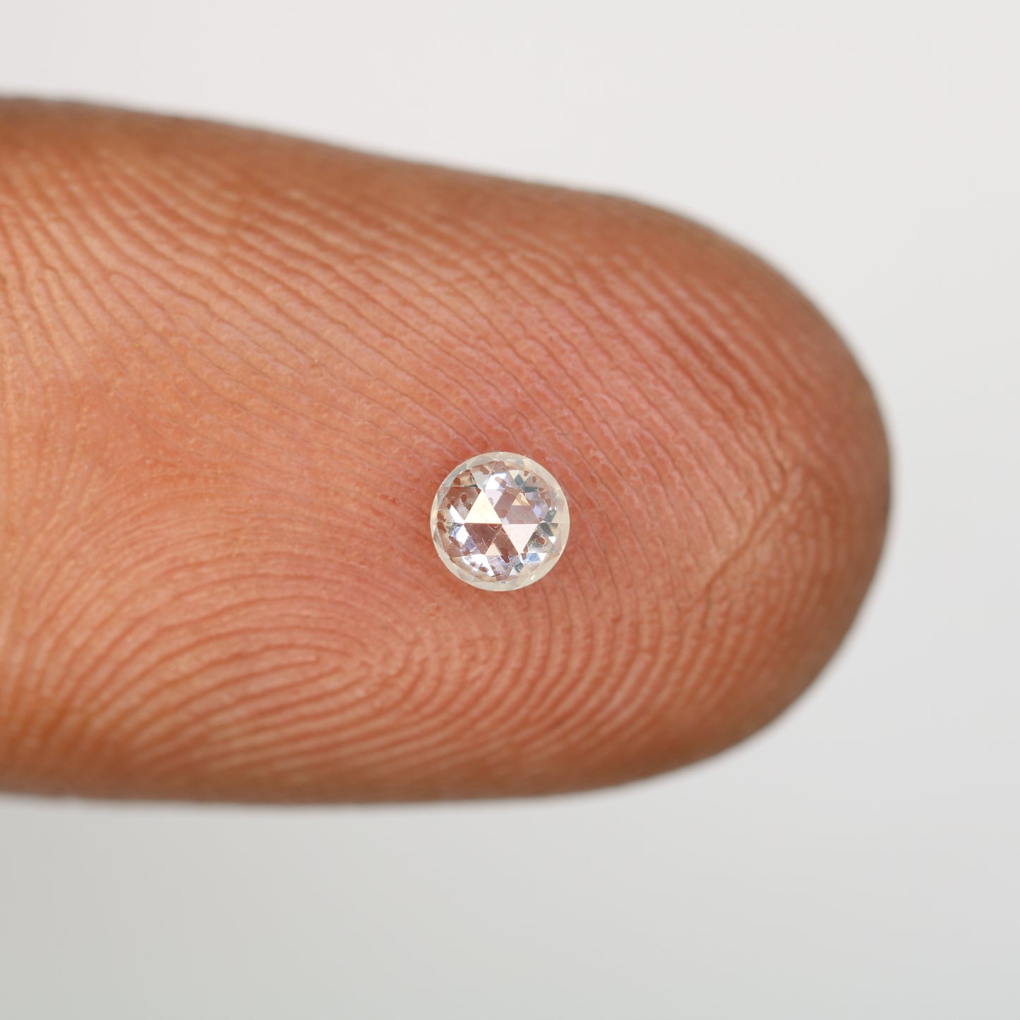 0.17 CT White Round Rose Cut Loose Salt and Pepper Diamond - Perfect for Engagement Rings, Necklaces, Earrings, and Custom Jewelry - JayKrishna Diamond