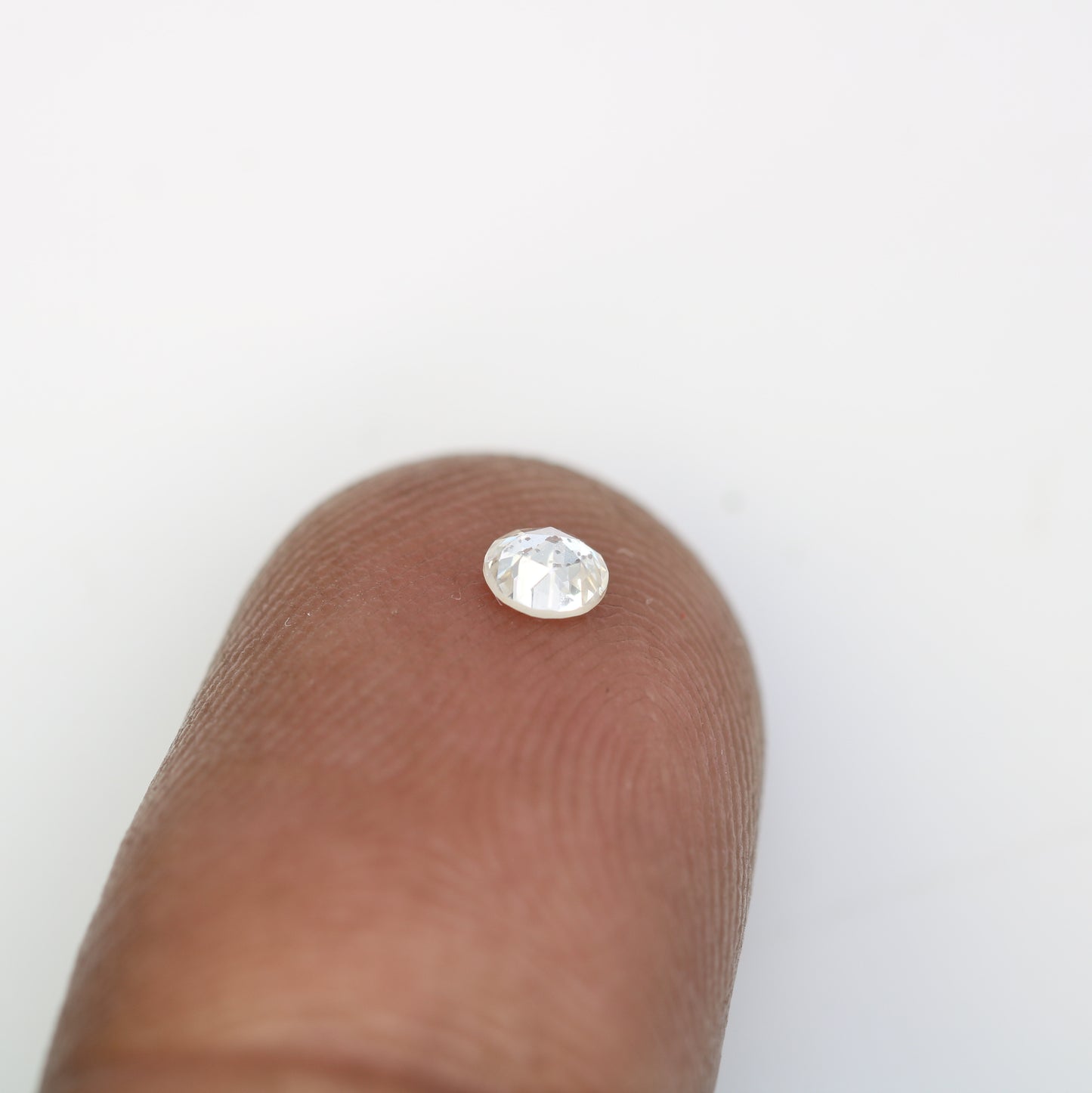 0.17 CT White Round Rose Cut Loose Salt and Pepper Diamond - Perfect for Engagement Rings, Necklaces, Earrings, and Custom Jewelry - JayKrishna Diamond
