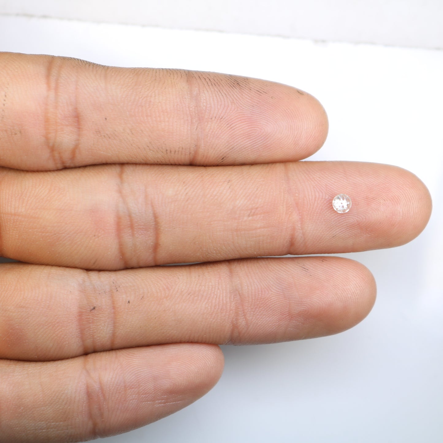 0.17 CT White Round Rose Cut Loose Salt and Pepper Diamond - Perfect for Engagement Rings, Necklaces, Earrings, and Custom Jewelry - JayKrishna Diamond