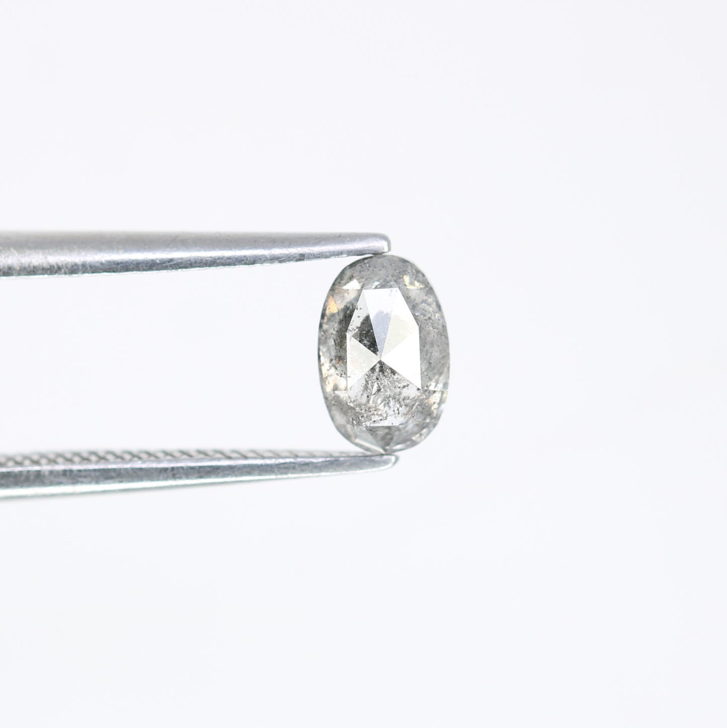 0.60 CT Natural Salt and Pepper Oval Shape Diamond for an Elegant Engagement Ring: Unique Gemstone Jewelry - JayKrishna Diamond