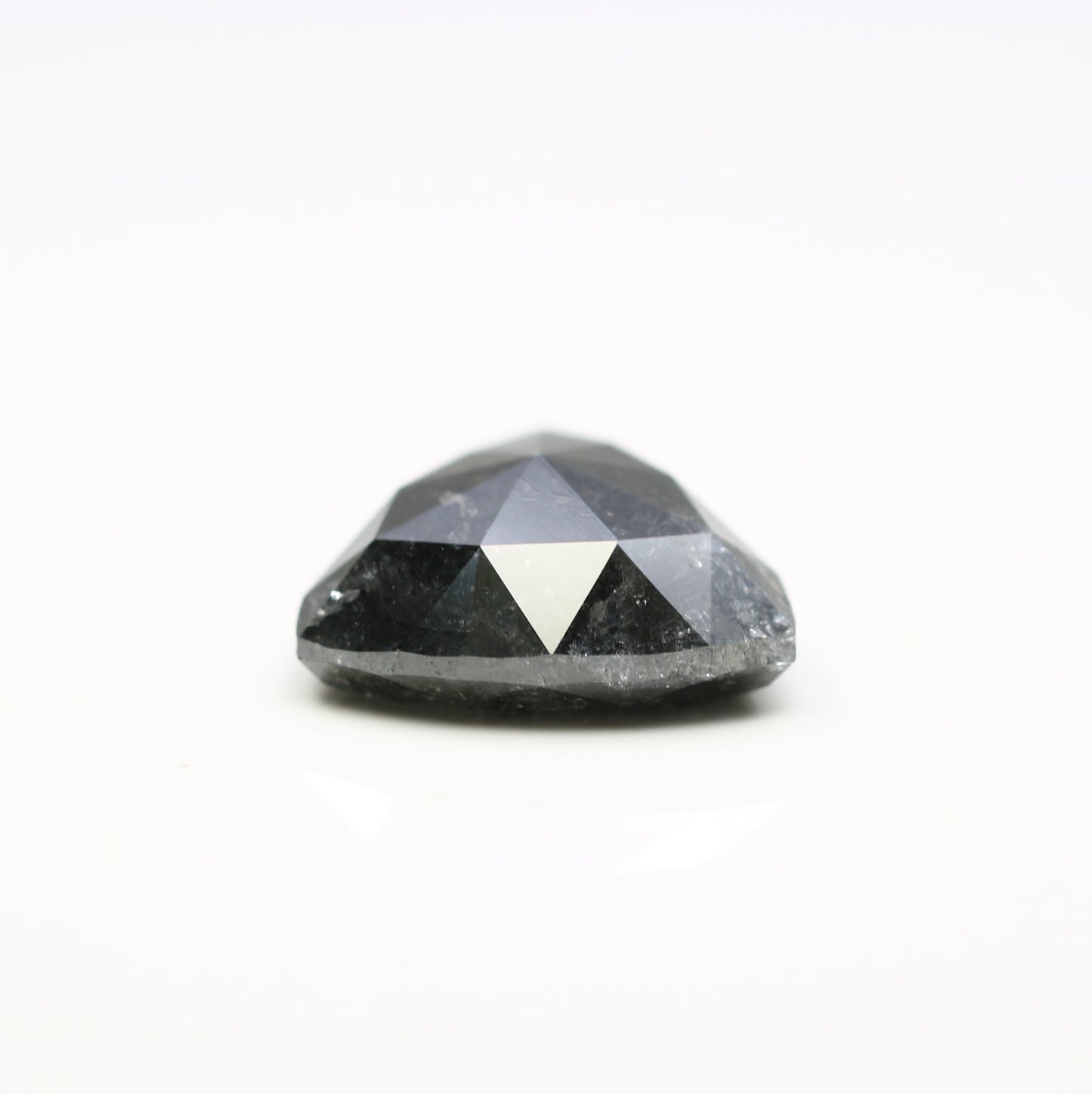 3.64 CT Salt And Pepper Natural Triangle Shape Diamond For Engagement Ring - JayKrishna Diamond