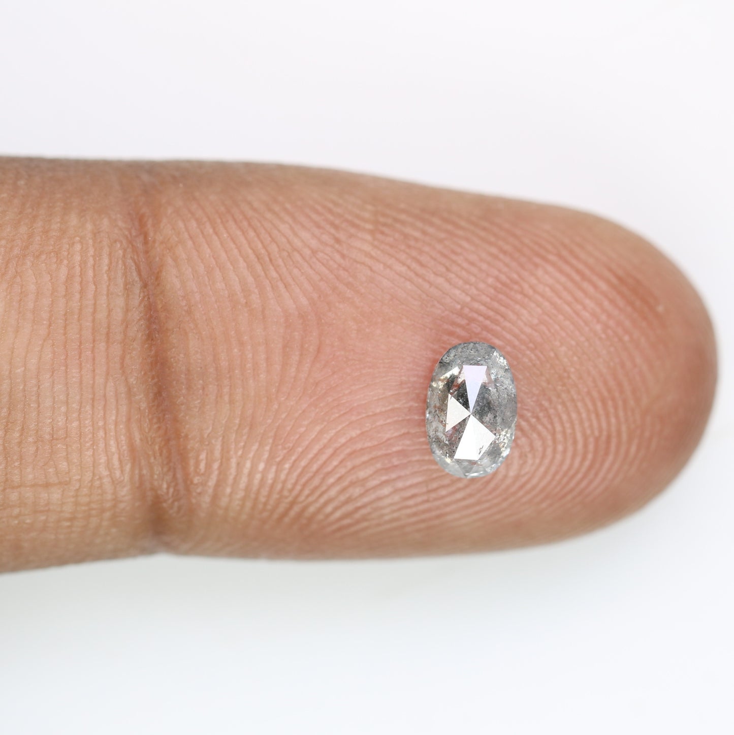 0.60 CT Natural Salt and Pepper Oval Shape Diamond for an Elegant Engagement Ring: Unique Gemstone Jewelry - JayKrishna Diamond