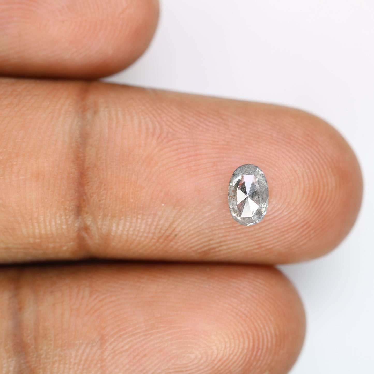 0.60 CT Natural Salt and Pepper Oval Shape Diamond for an Elegant Engagement Ring: Unique Gemstone Jewelry - JayKrishna Diamond