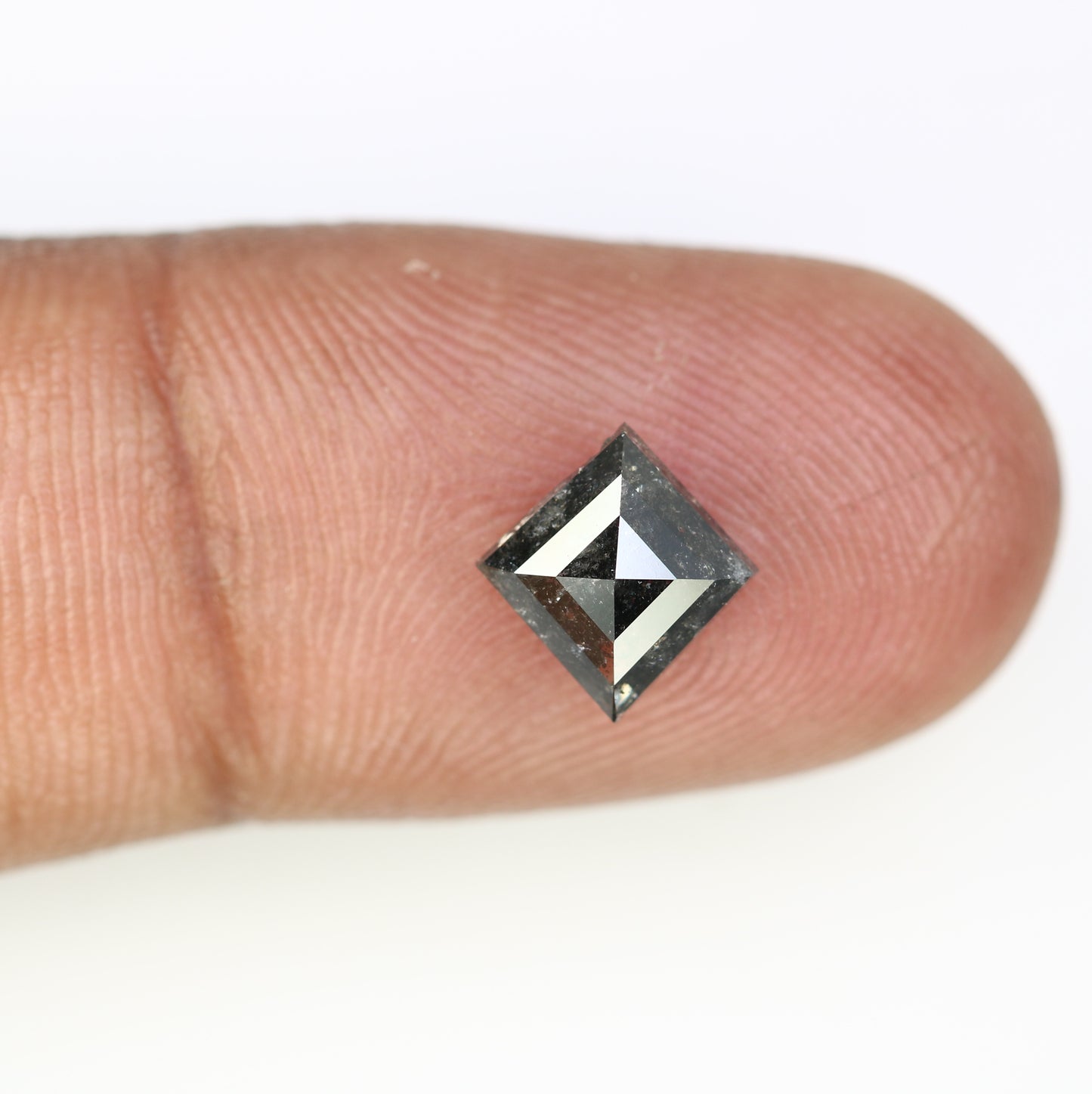 1.64 CT Natural Salt And Pepper Kite Shape Diamond For Engagement Ring - JayKrishna Diamond