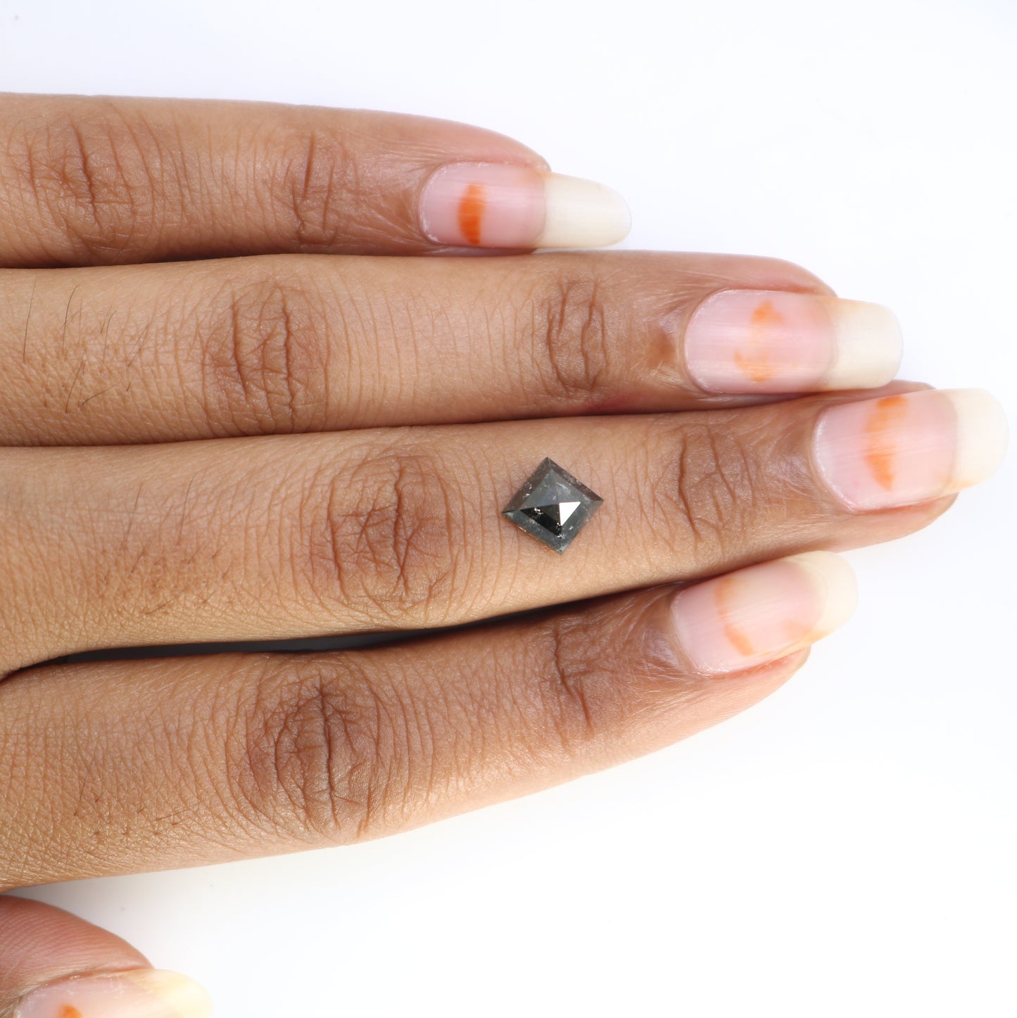 1.64 CT Natural Salt And Pepper Kite Shape Diamond For Engagement Ring - JayKrishna Diamond