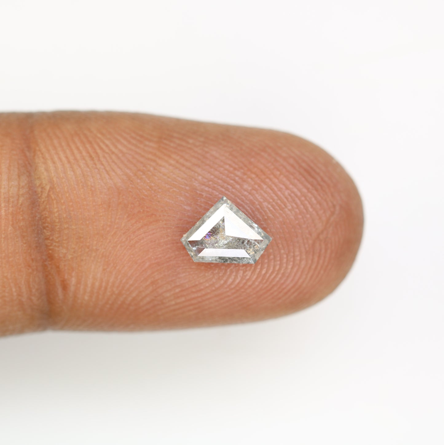 0.68 CT Diamond Cut Salt And Pepper Diamond For Engagement Ring - JayKrishna Diamond