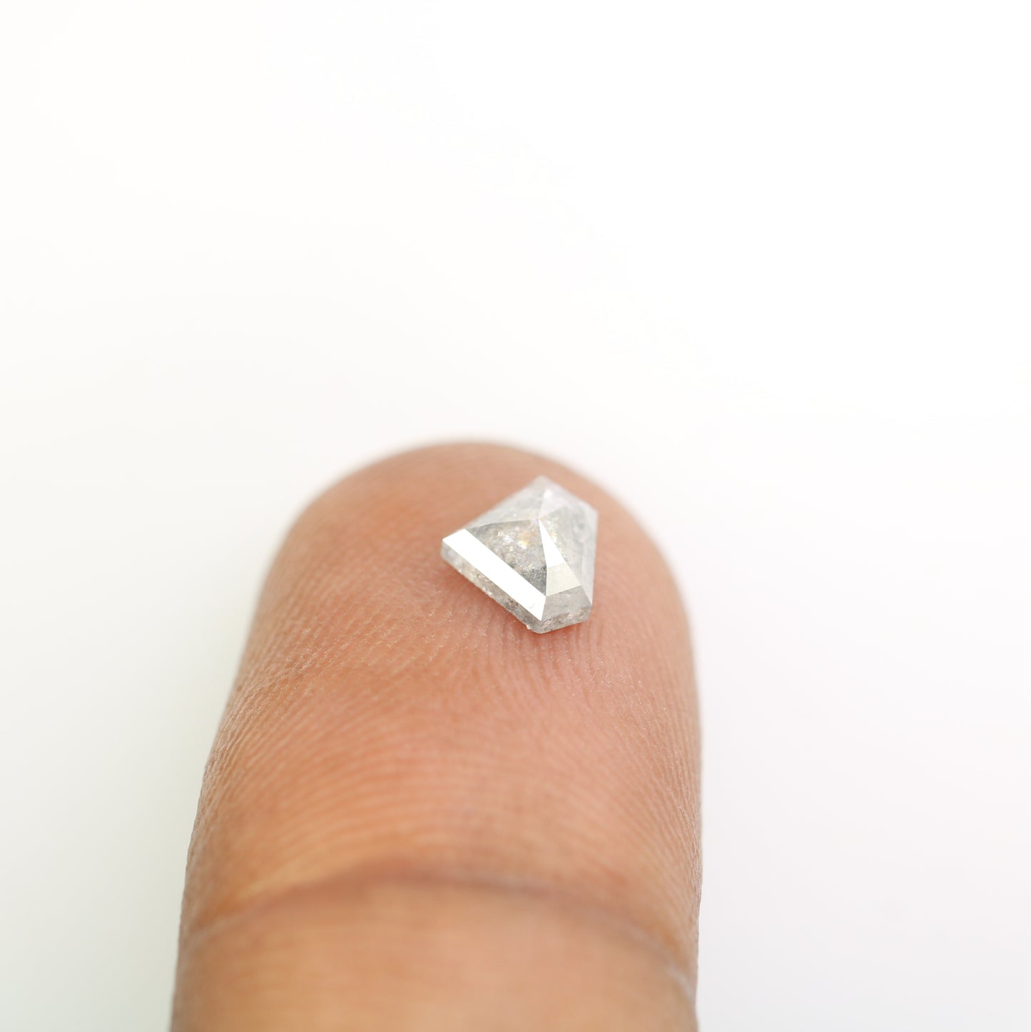 0.68 CT Diamond Cut Salt And Pepper Diamond For Engagement Ring - JayKrishna Diamond