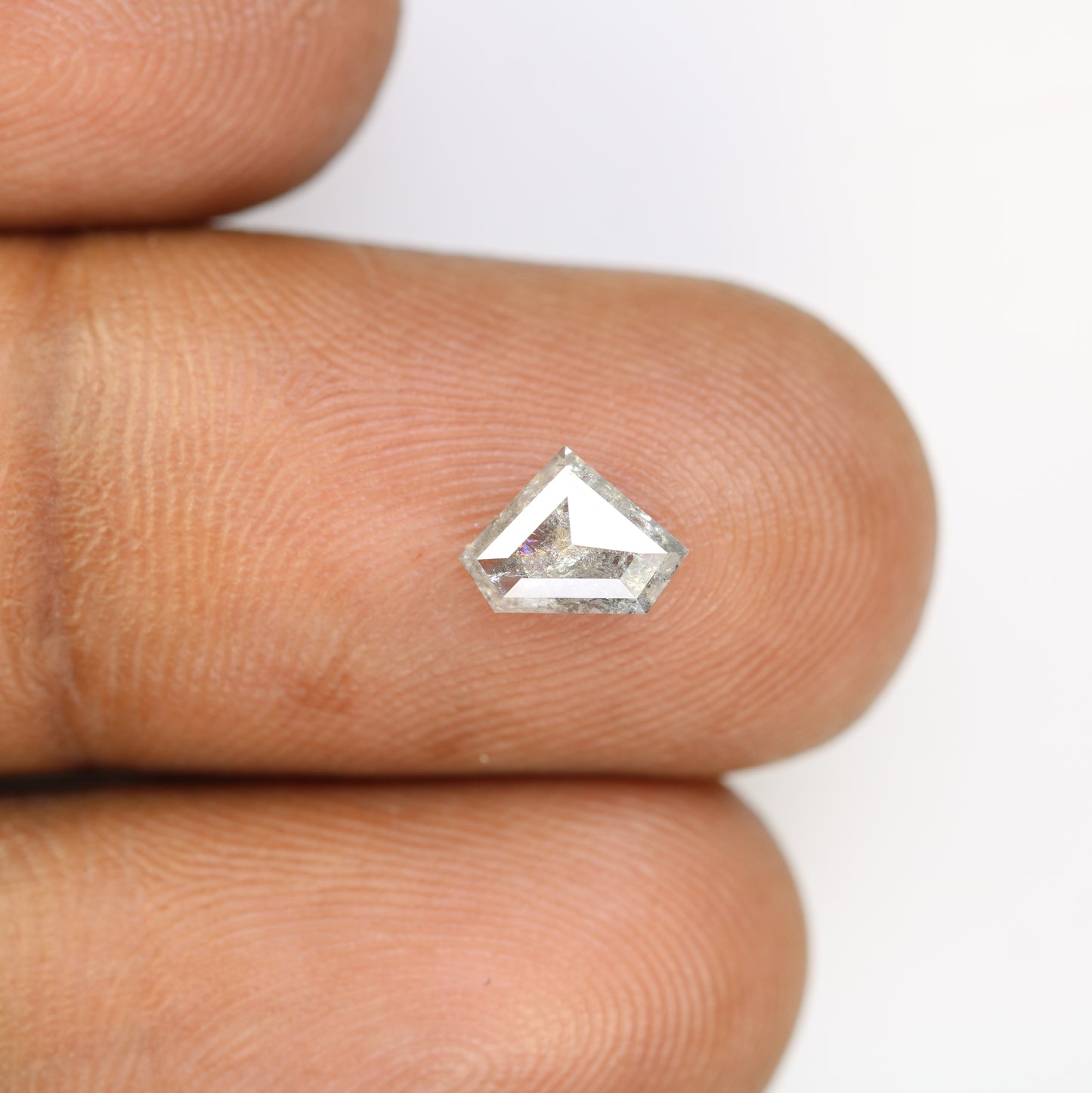 0.68 CT Diamond Cut Salt And Pepper Diamond For Engagement Ring - JayKrishna Diamond