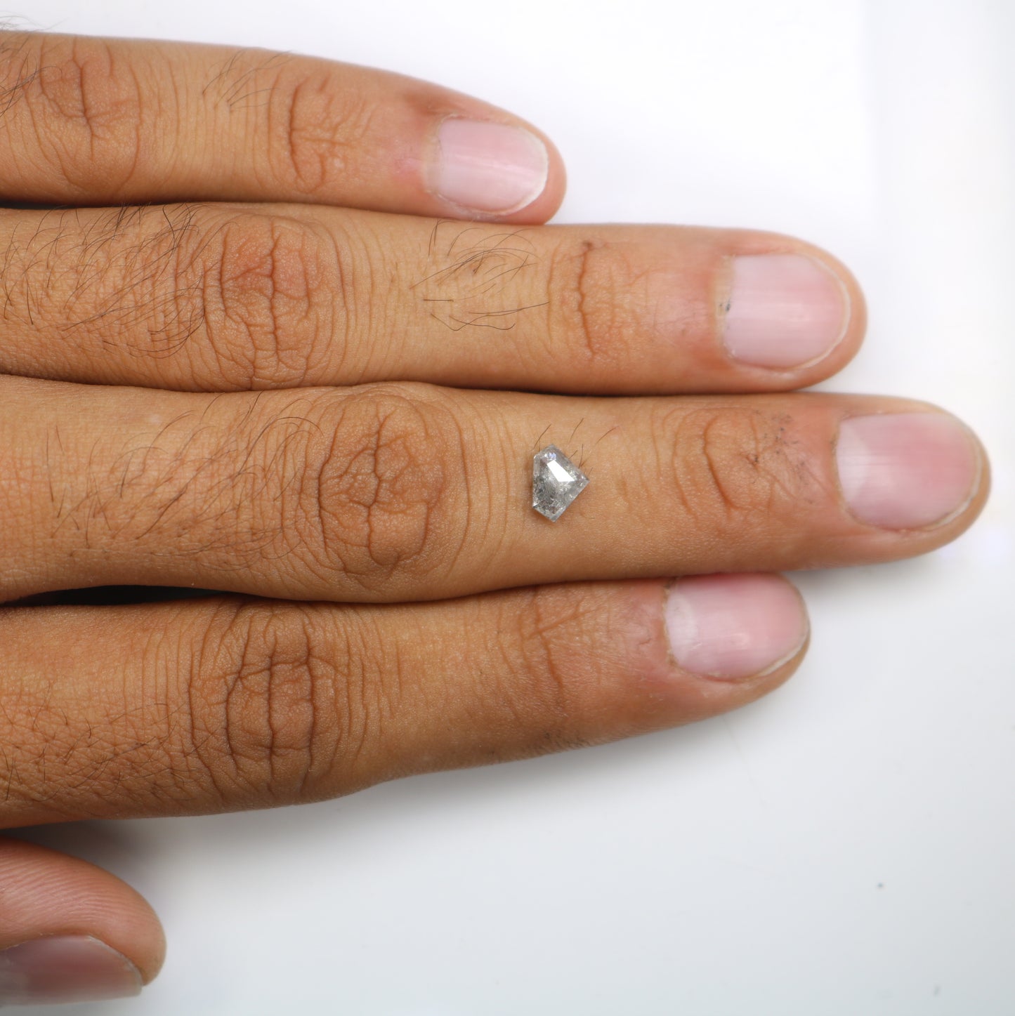 0.68 CT Diamond Cut Salt And Pepper Diamond For Engagement Ring - JayKrishna Diamond