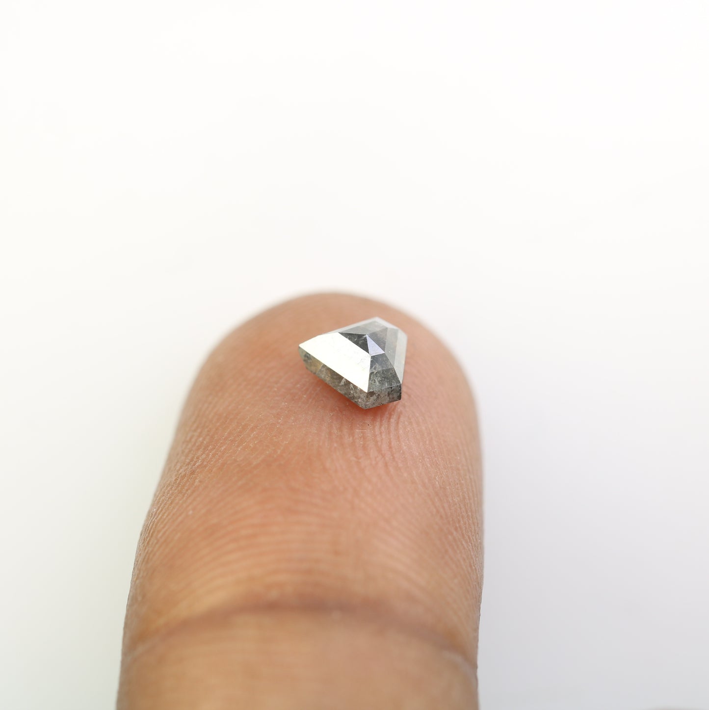 0.78 CT Diamond Cut Salt And Pepper Diamond For Engagement Ring - JayKrishna Diamond