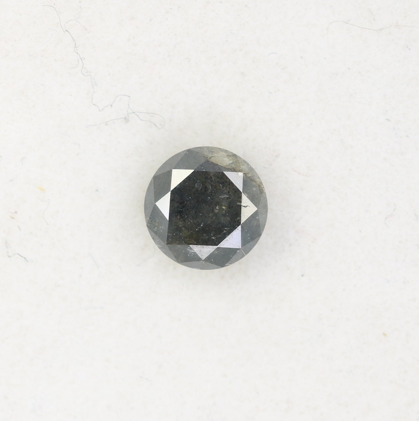 0.71 CT Salt and Pepper Round Brilliant Cut Diamond For Engagement Ring - JayKrishna Diamond