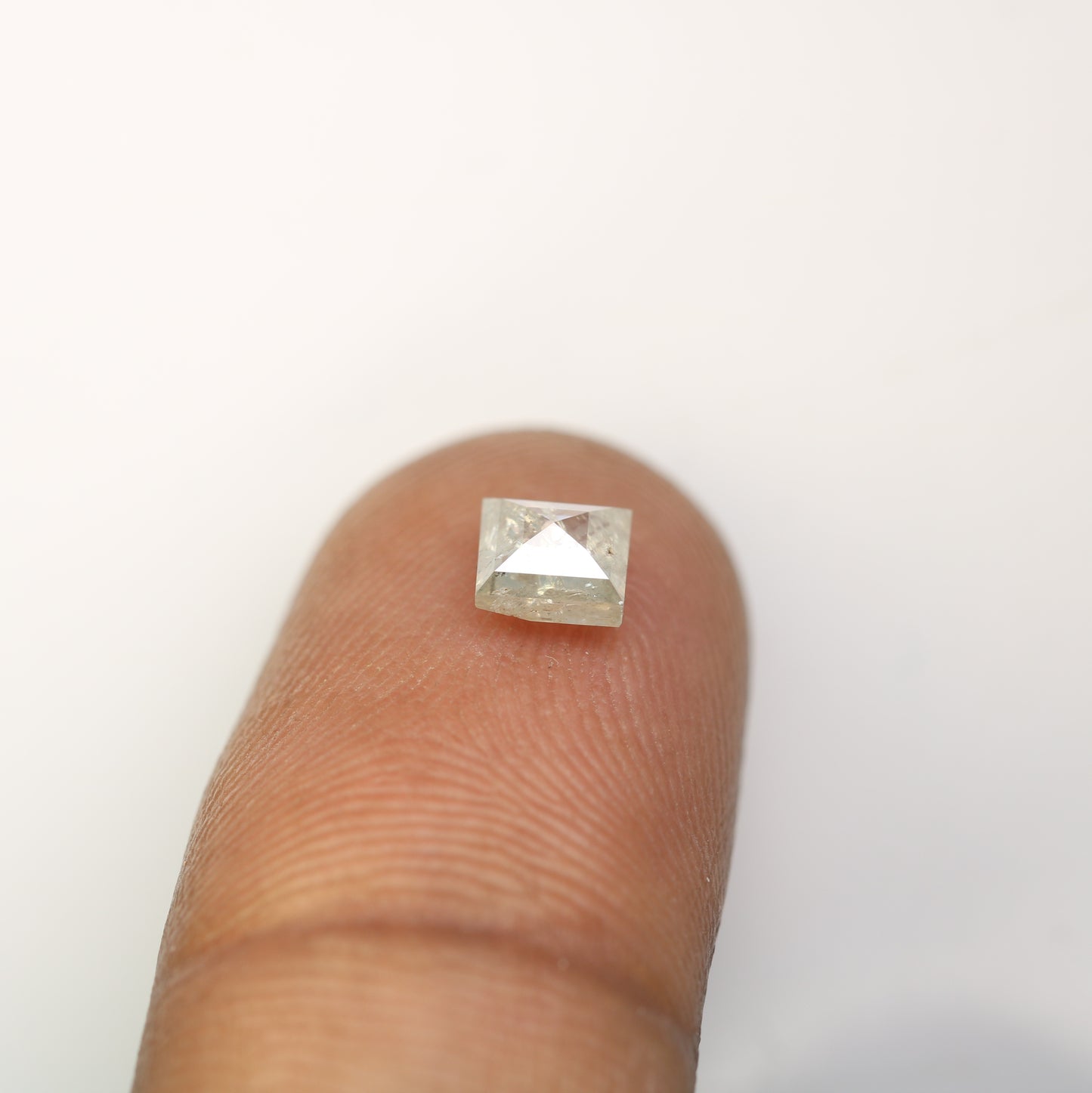 0.88 CT Grey Square Shape Diamond For Engagement Ring - JayKrishna Diamond
