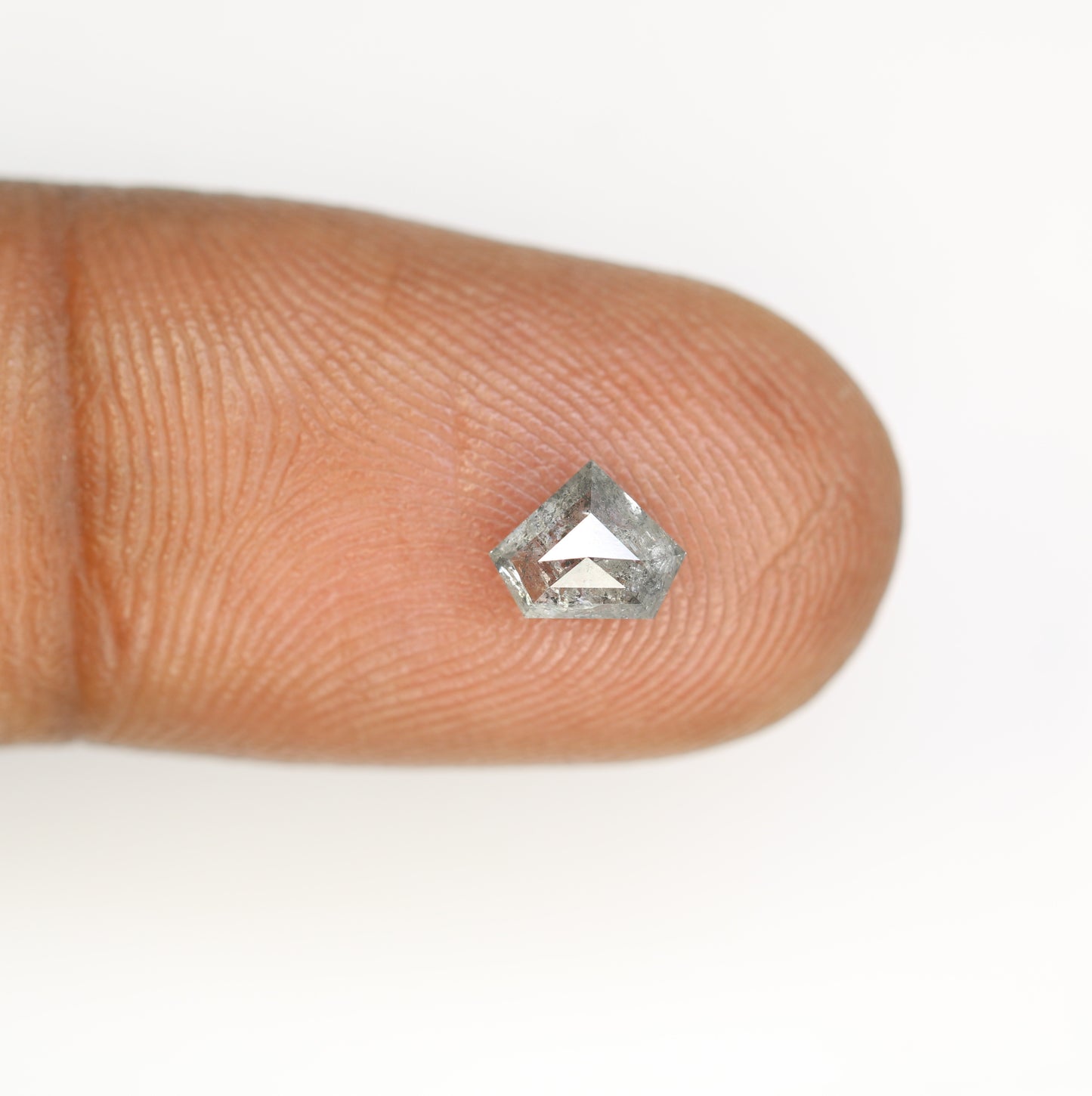 0.62 CT Diamond Shape Salt and Pepper Diamond for a Distinctive Engagement Ring: Stylish Gemstone Jewelry Option - JayKrishna Diamond
