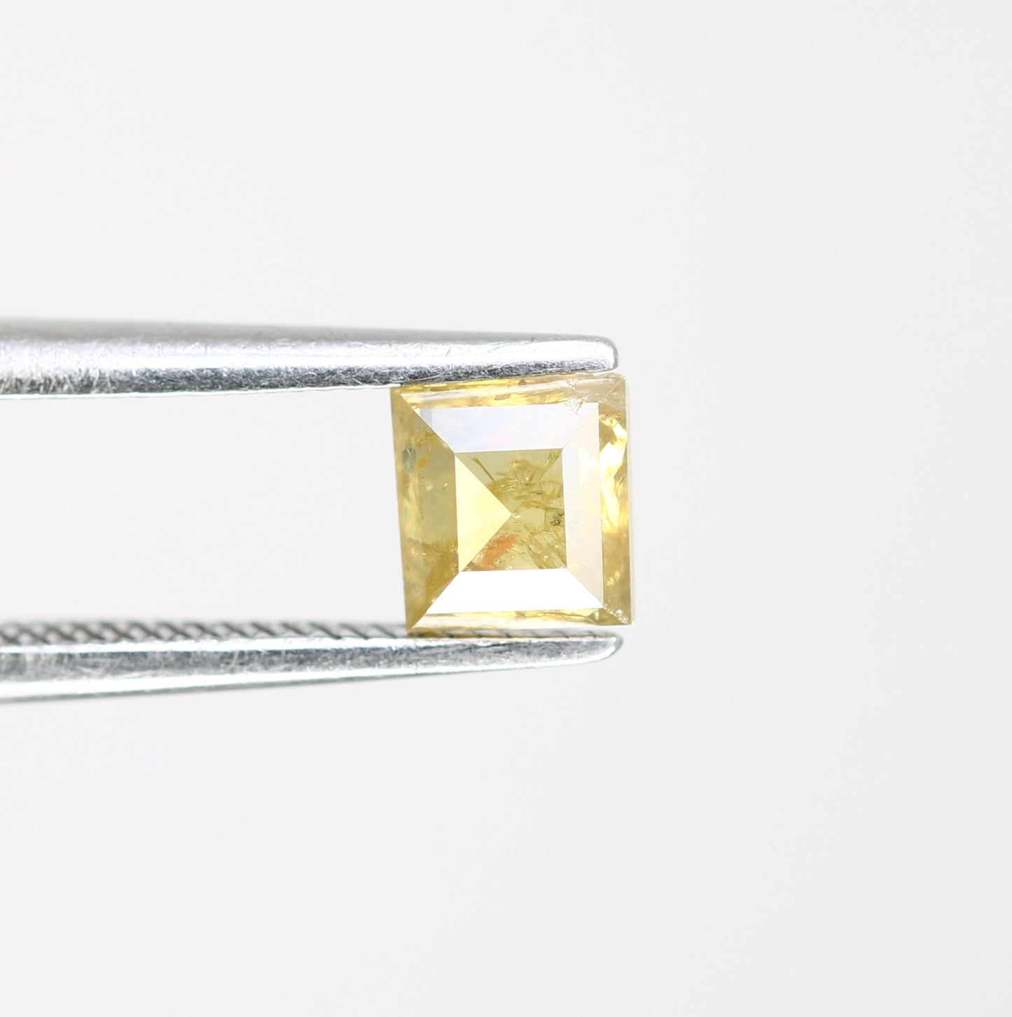 0.68 CT Unique Square Shape 4.70 MM Fancy Orange Diamond For Designer Jewelry - JayKrishna Diamond