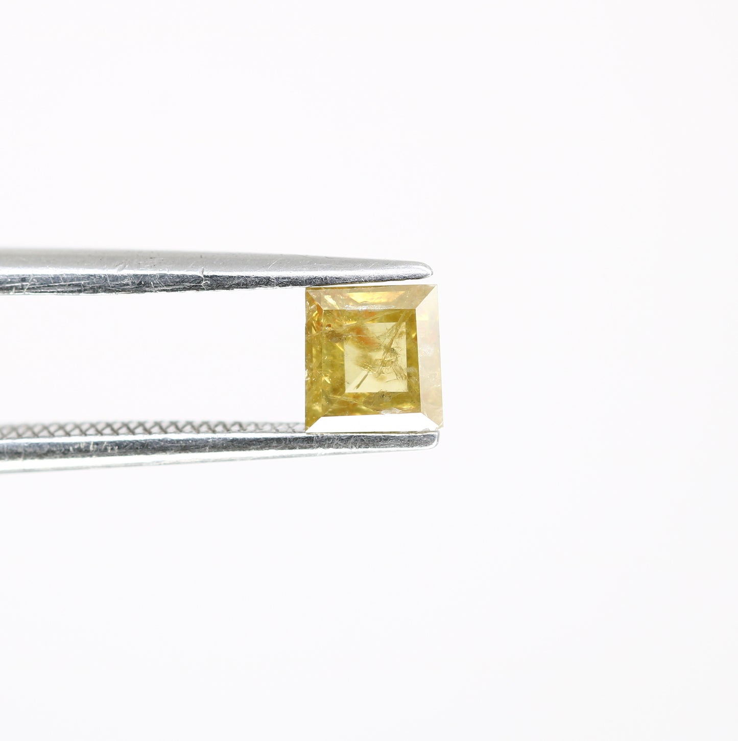0.68 CT Unique Square Shape 4.70 MM Fancy Orange Diamond For Designer Jewelry - JayKrishna Diamond