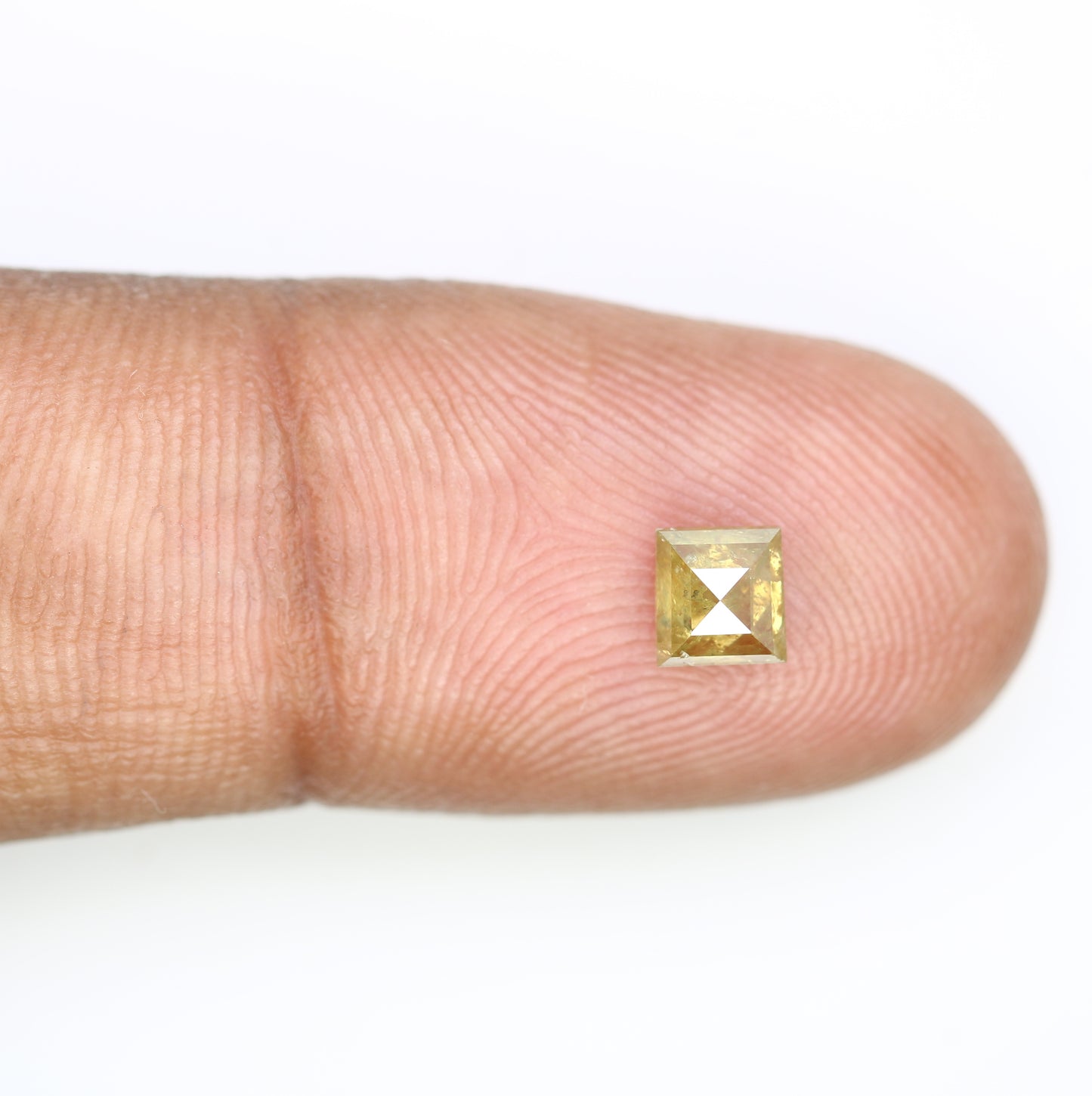 0.68 CT Unique Square Shape 4.70 MM Fancy Orange Diamond For Designer Jewelry - JayKrishna Diamond