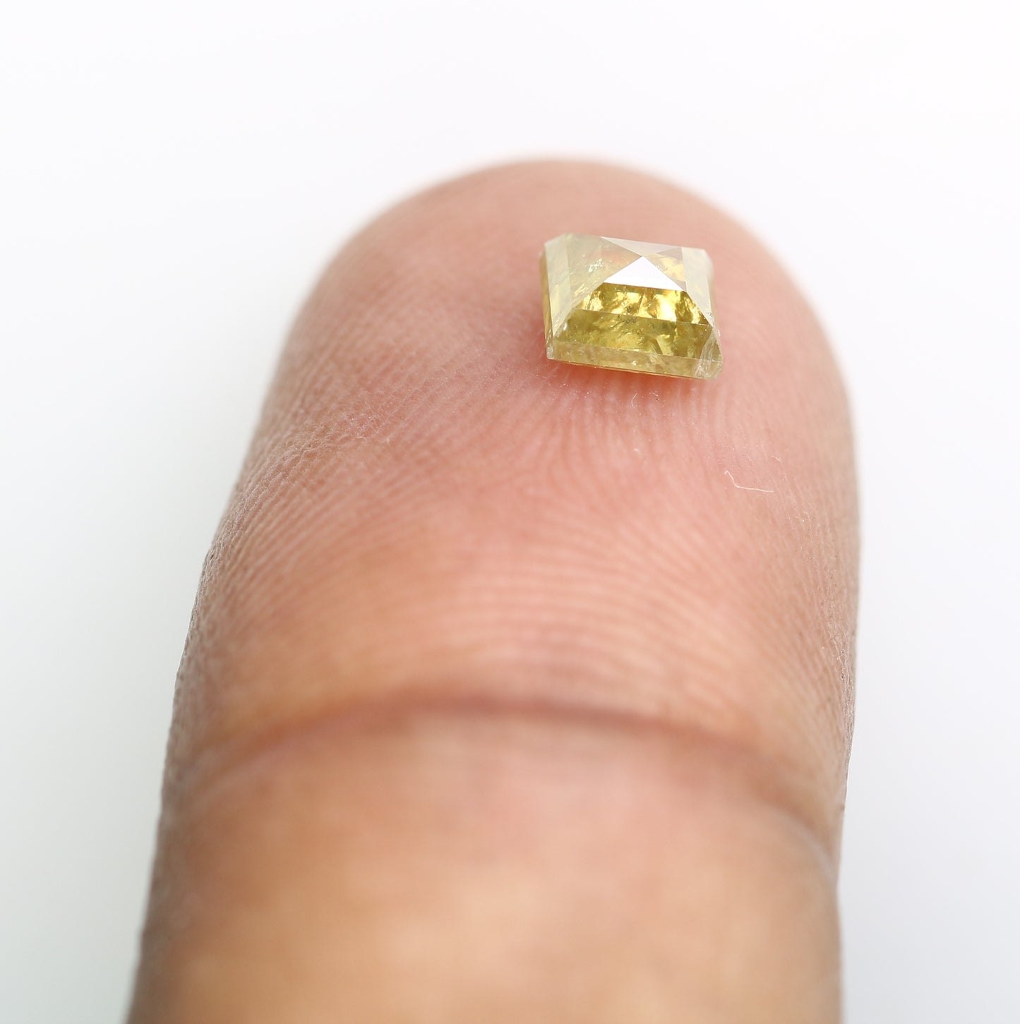 0.68 CT Unique Square Shape 4.70 MM Fancy Orange Diamond For Designer Jewelry - JayKrishna Diamond