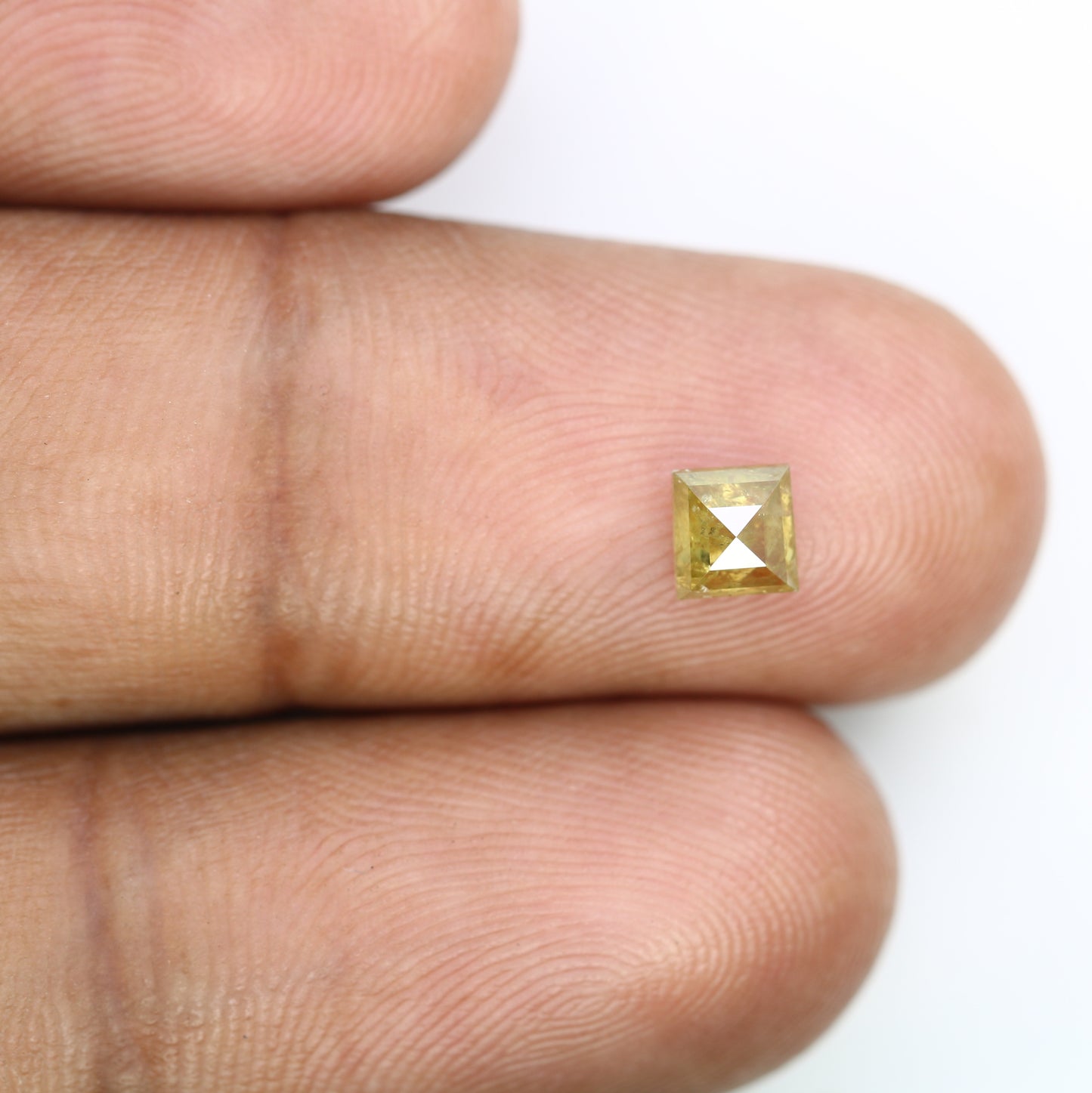 0.68 CT Unique Square Shape 4.70 MM Fancy Orange Diamond For Designer Jewelry - JayKrishna Diamond