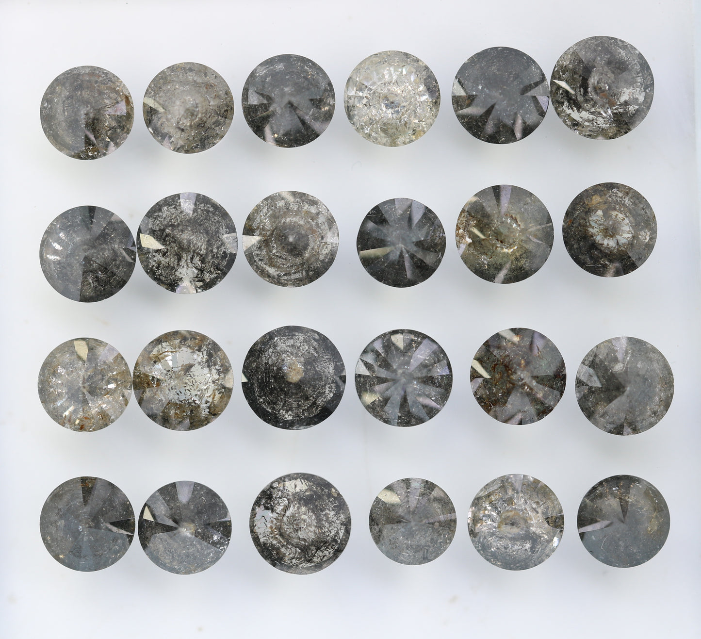 Captivating Brilliance: Explore Our Range of 0.51 CT to 0.69 CT Salt and Pepper Round Brilliant Cut Diamonds! - JayKrishna Diamond
