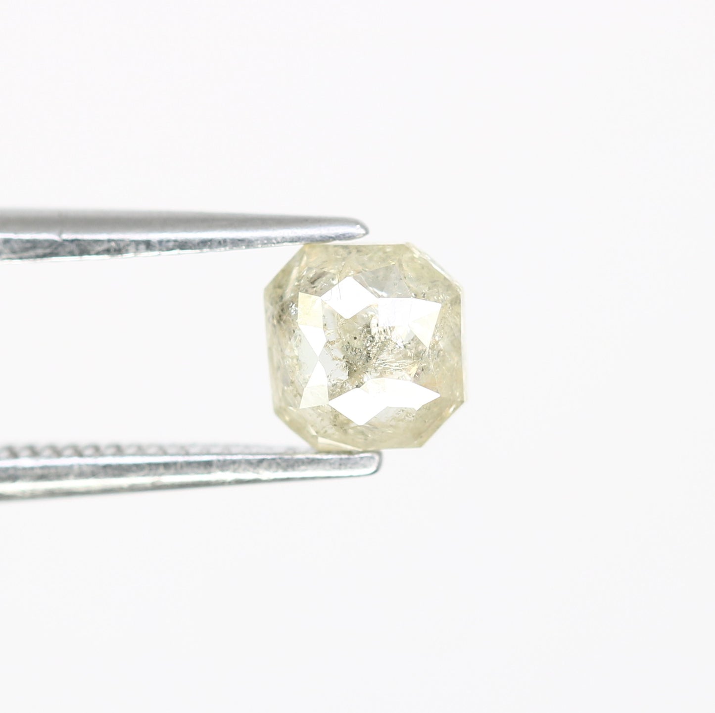 0.54 CT Polished Asscher Shape 5.00 MM Loose Grey Diamond For Proposal Ring - JayKrishna Diamond