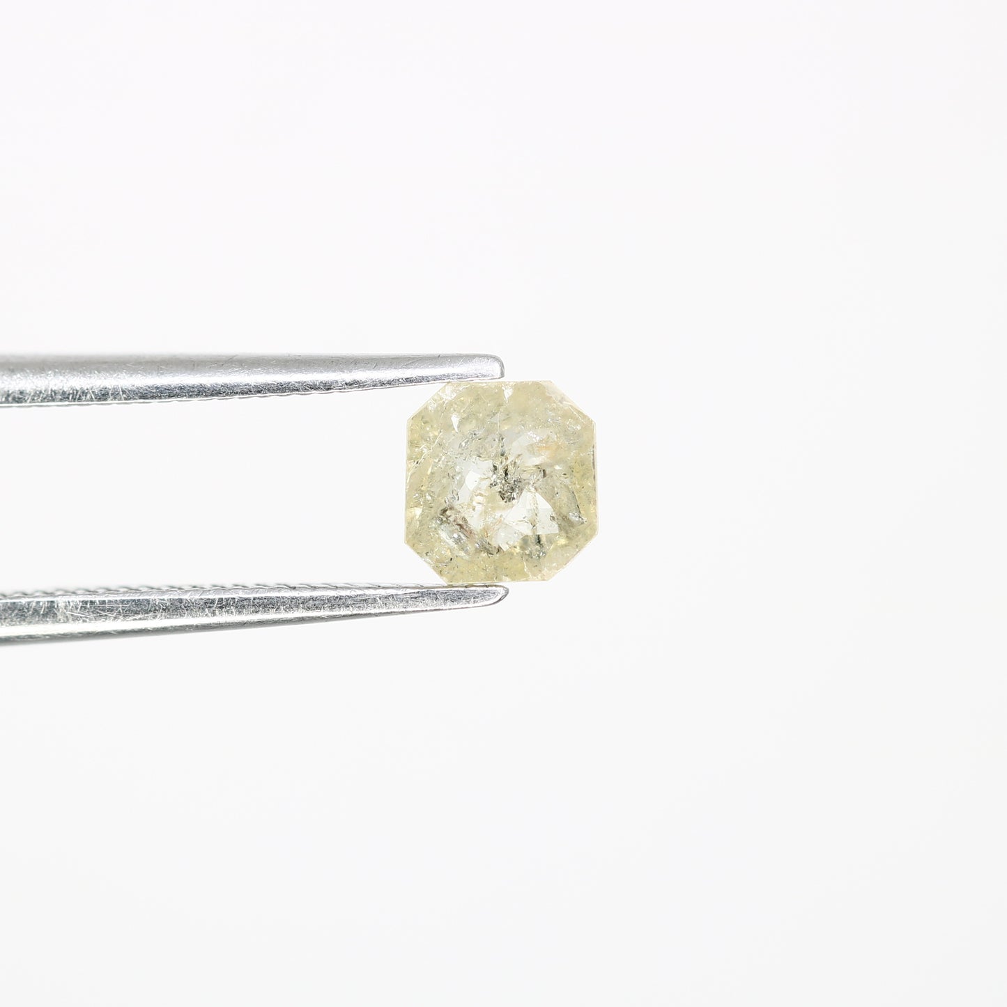 0.54 CT Polished Asscher Shape 5.00 MM Loose Grey Diamond For Proposal Ring - JayKrishna Diamond