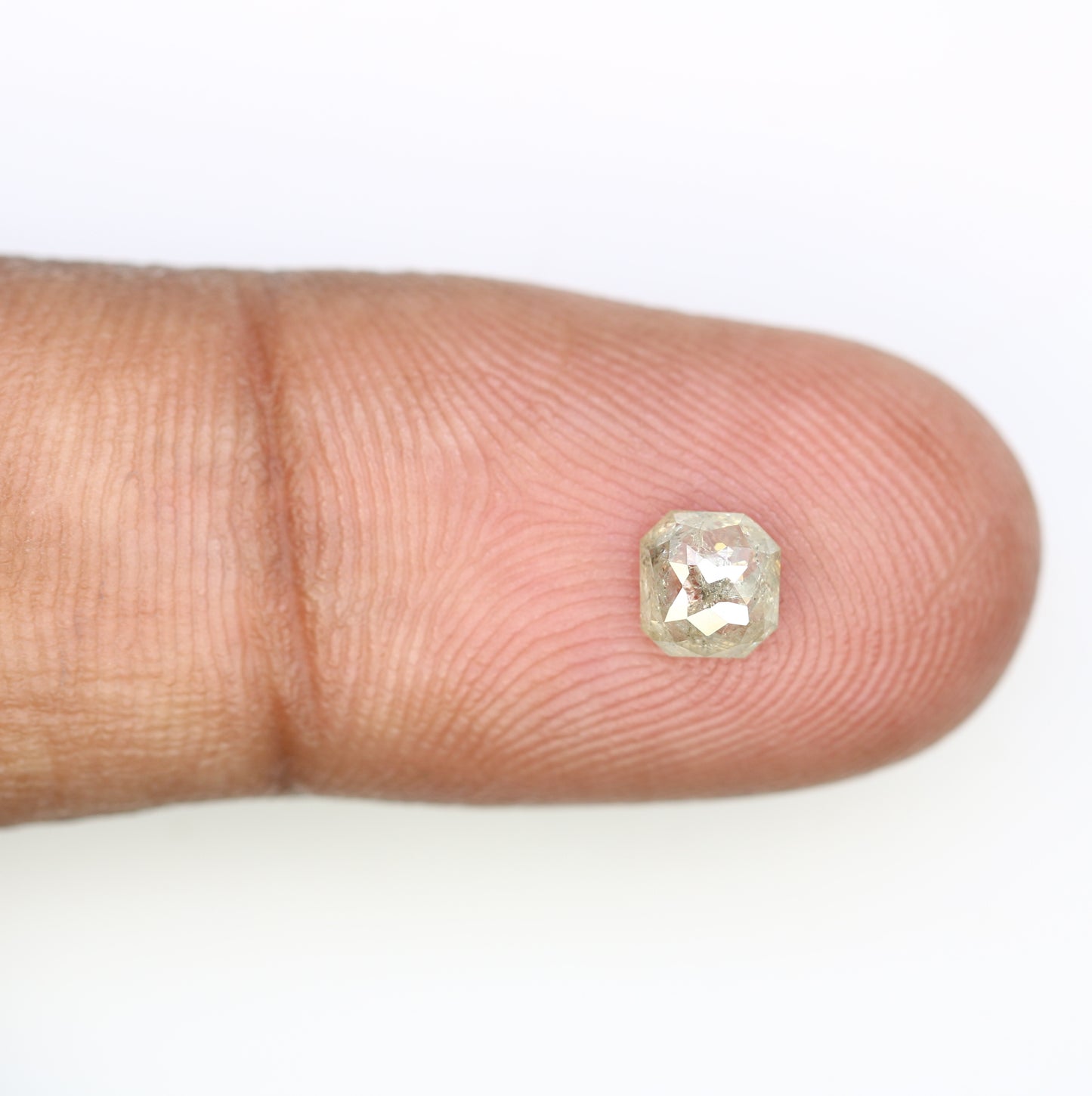 0.54 CT Polished Asscher Shape 5.00 MM Loose Grey Diamond For Proposal Ring - JayKrishna Diamond