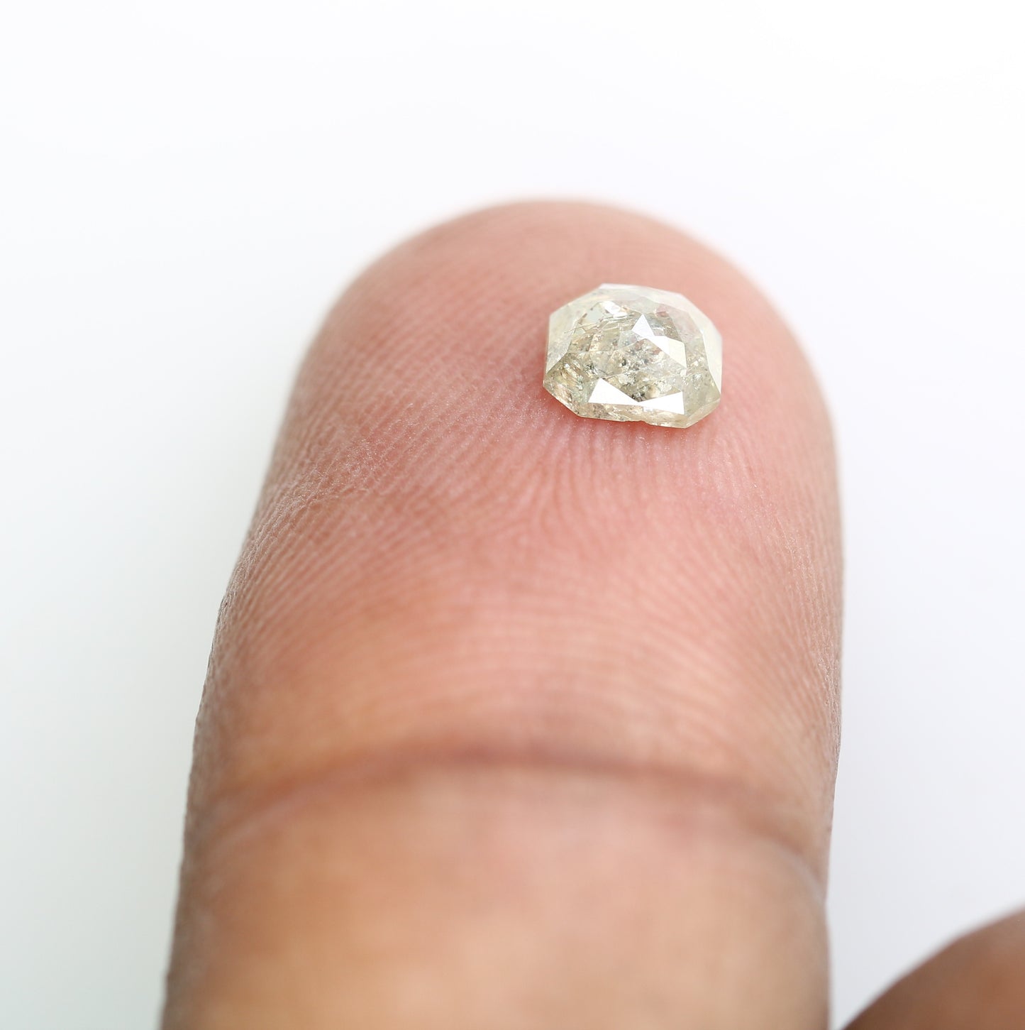 0.54 CT Polished Asscher Shape 5.00 MM Loose Grey Diamond For Proposal Ring - JayKrishna Diamond