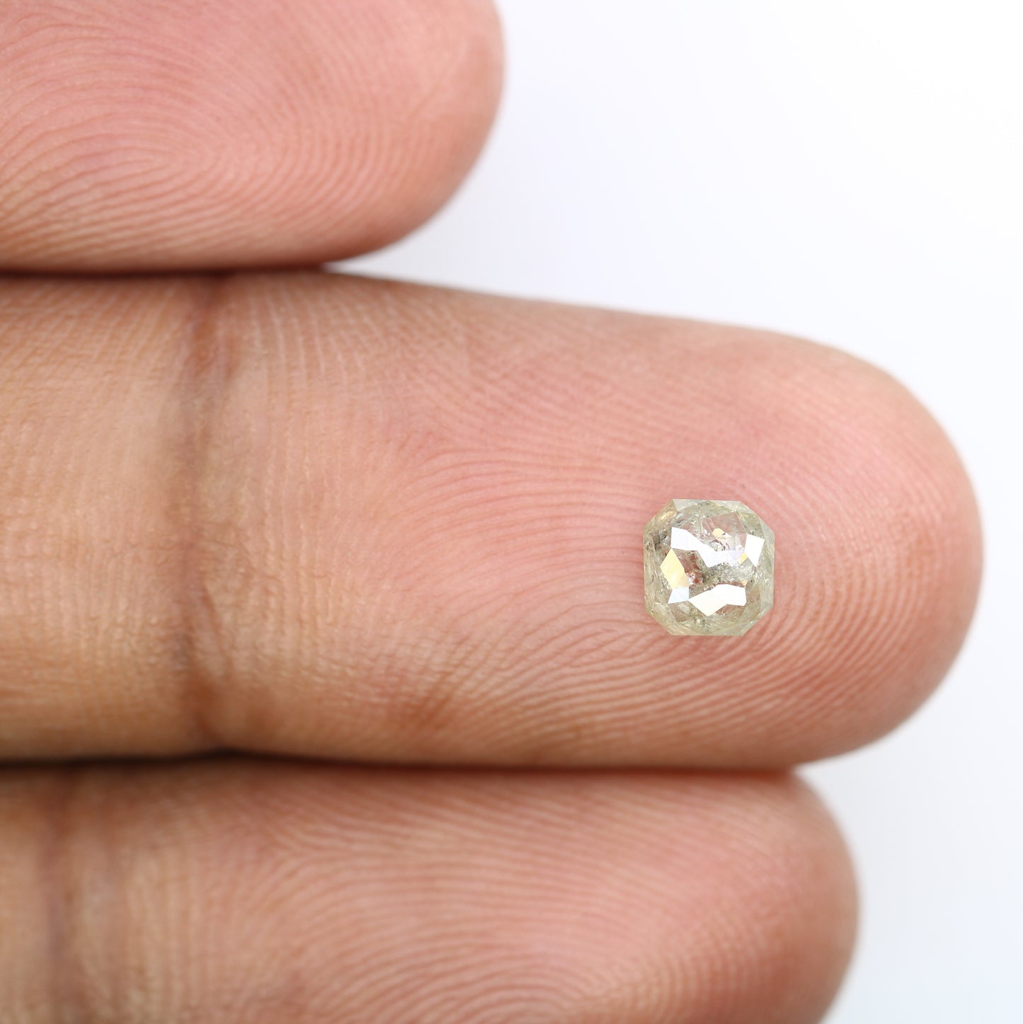 0.54 CT Polished Asscher Shape 5.00 MM Loose Grey Diamond For Proposal Ring - JayKrishna Diamond