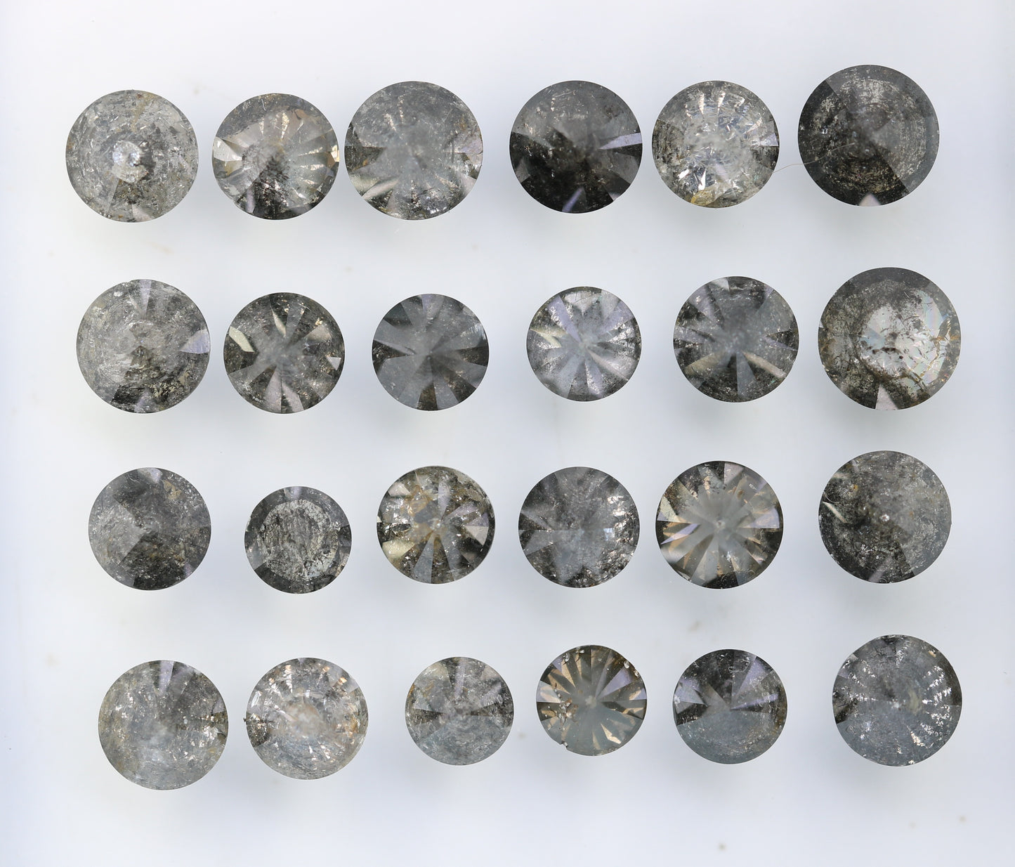 Loose Round Brilliant Cut Salt And Pepper Diamond For Engagement Ring - JayKrishna Diamond