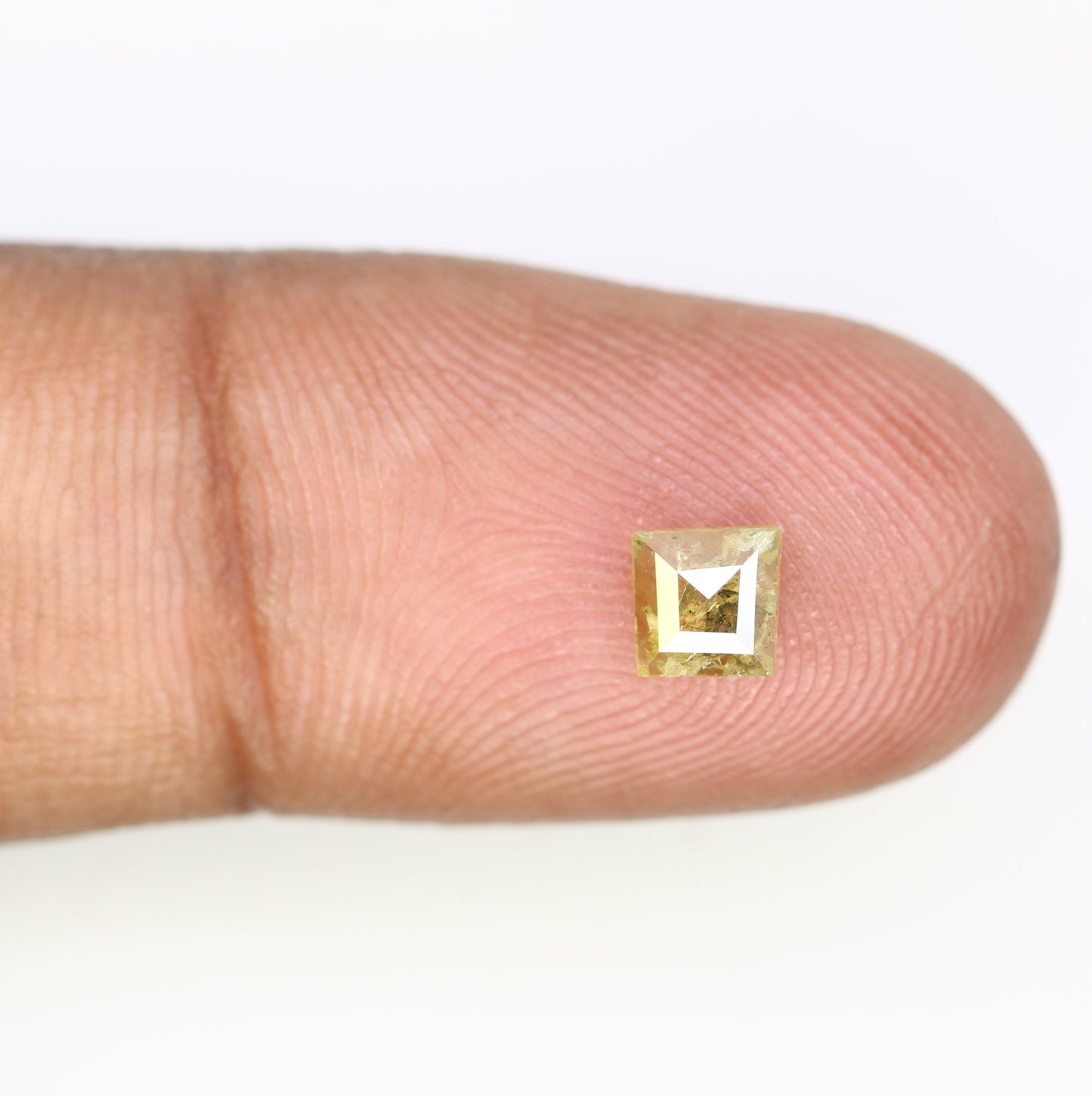 0.50 CT 4.70 MM Fancy Green Geometric Shape Loose Diamond For Engagement Ring - JayKrishna Diamond
