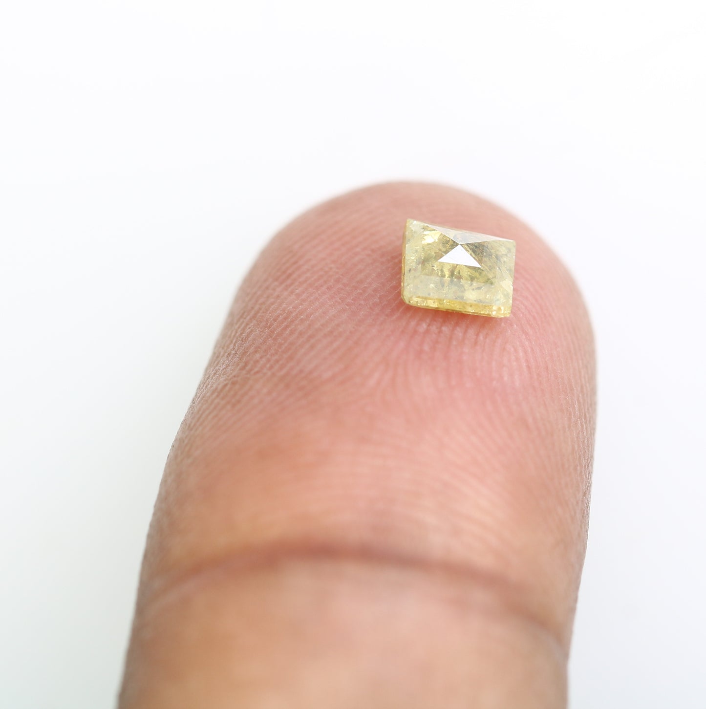 0.50 CT 4.70 MM Fancy Green Geometric Shape Loose Diamond For Engagement Ring - JayKrishna Diamond