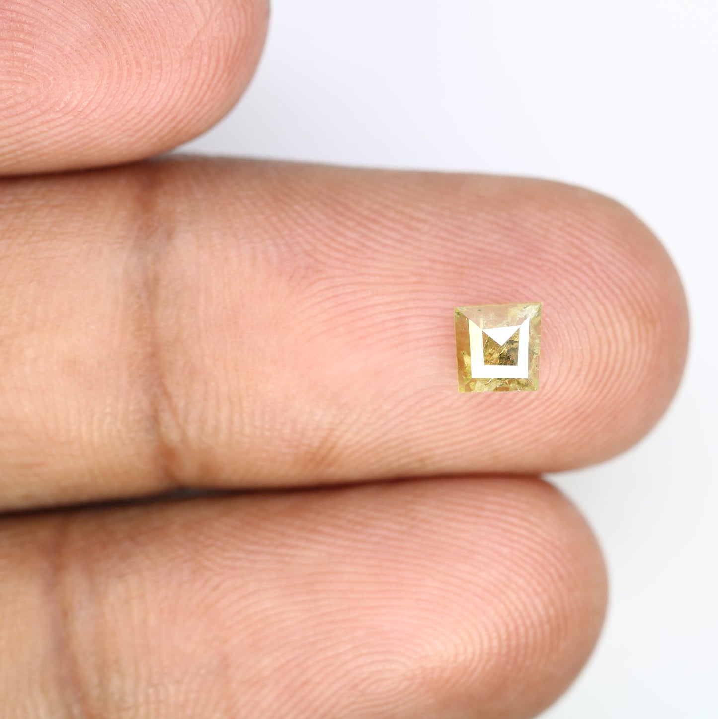 0.50 CT 4.70 MM Fancy Green Geometric Shape Loose Diamond For Engagement Ring - JayKrishna Diamond