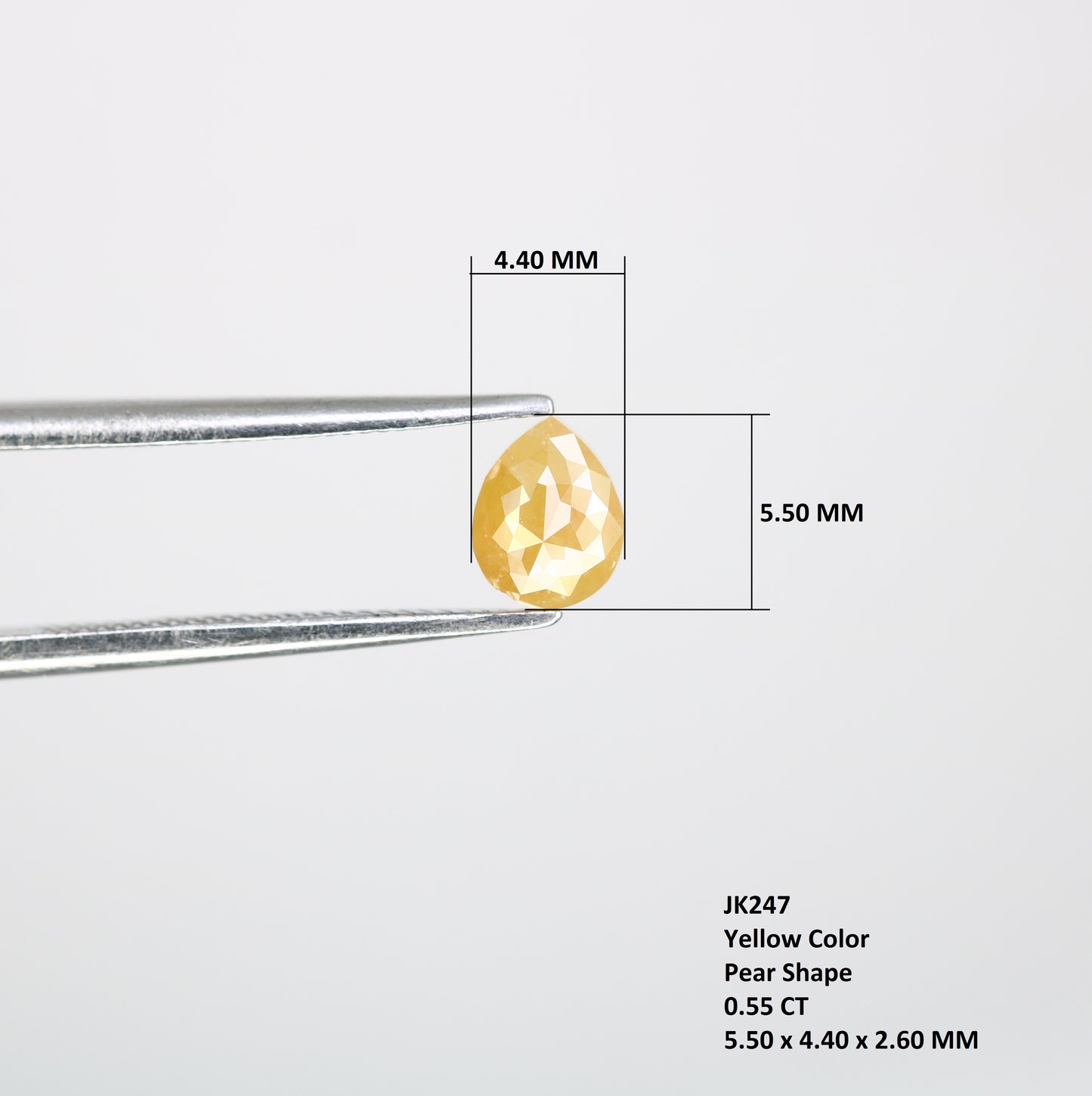 0.55 CT Fancy Yellow Pear-Shaped Diamond – Premium Loose Gem for High-End Designer Jewelry - JayKrishna Diamond