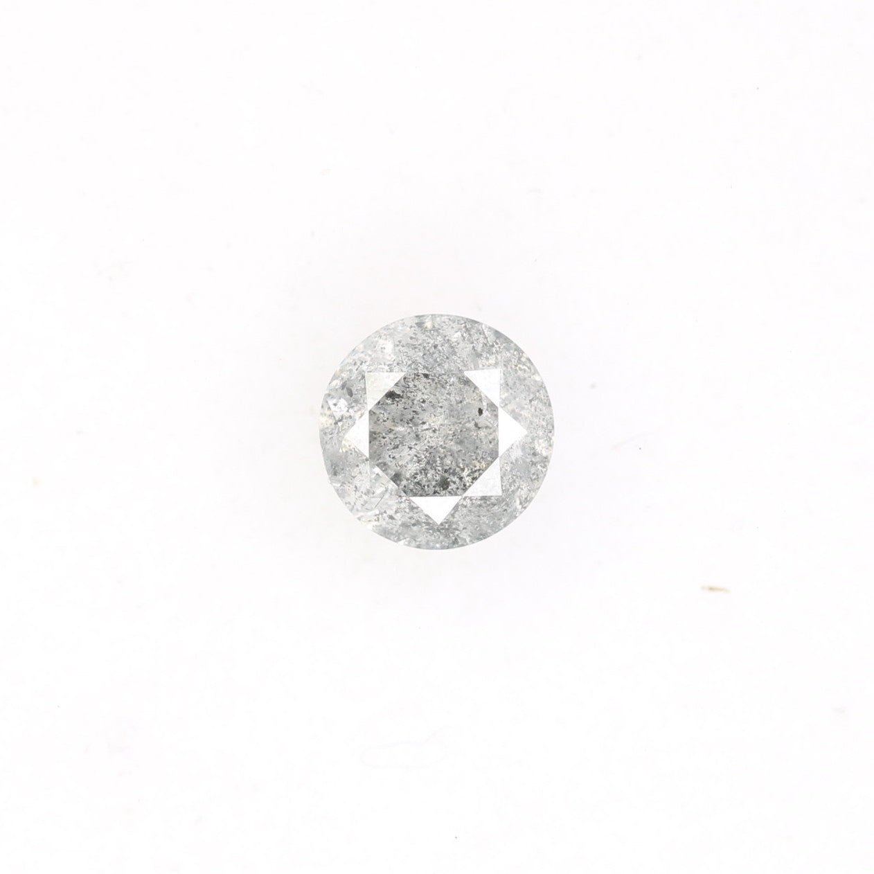 0.47 CT Round Brilliant Cut Salt And Pepper Loose Diamond For Engagement Ring - JayKrishna Diamond