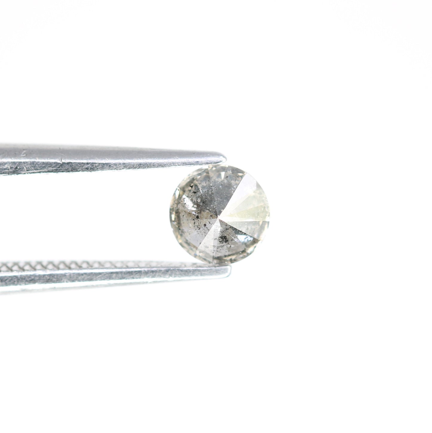 Unique 0.37 CT Salt & Pepper Round Brilliant Cut Diamond | Perfect for Engagement Rings - JayKrishna Diamond