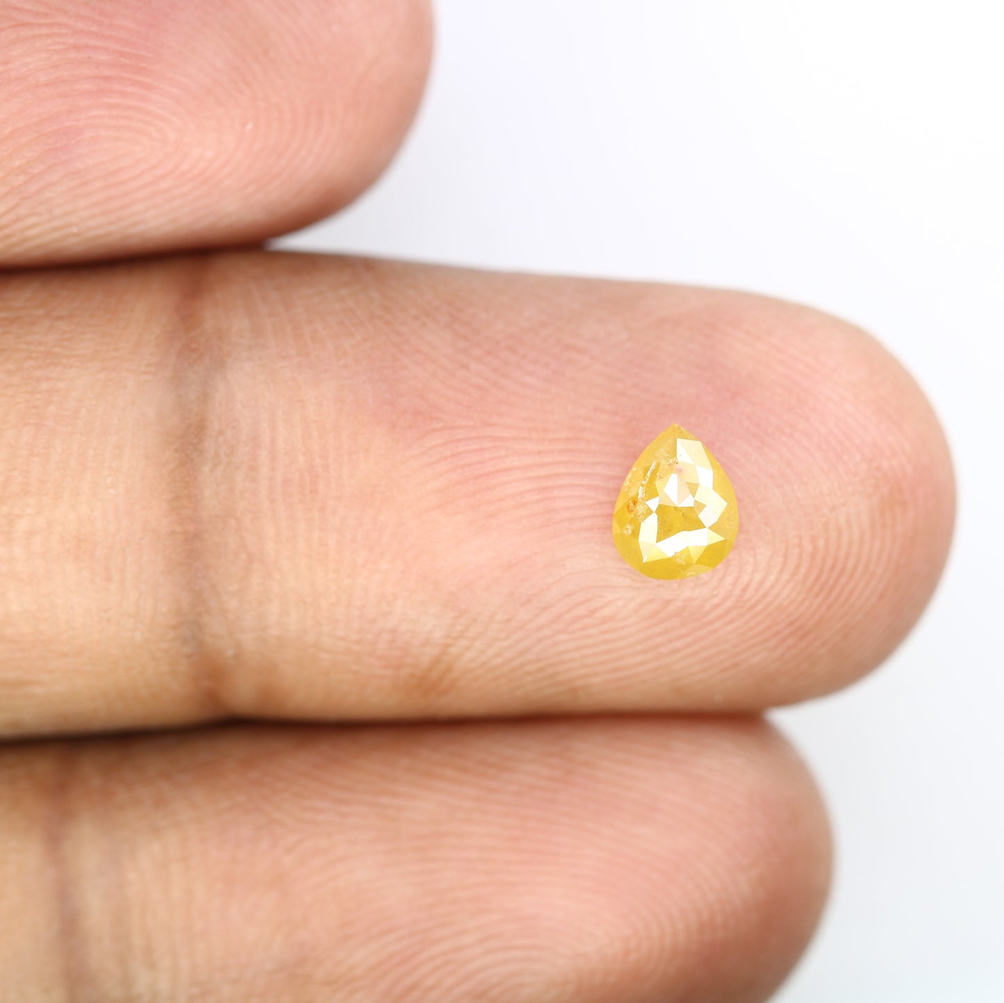 0.55 CT Pear Shape 5.90 MM Fancy Yellow Color Diamond For Designer Jewelry - JayKrishna Diamond