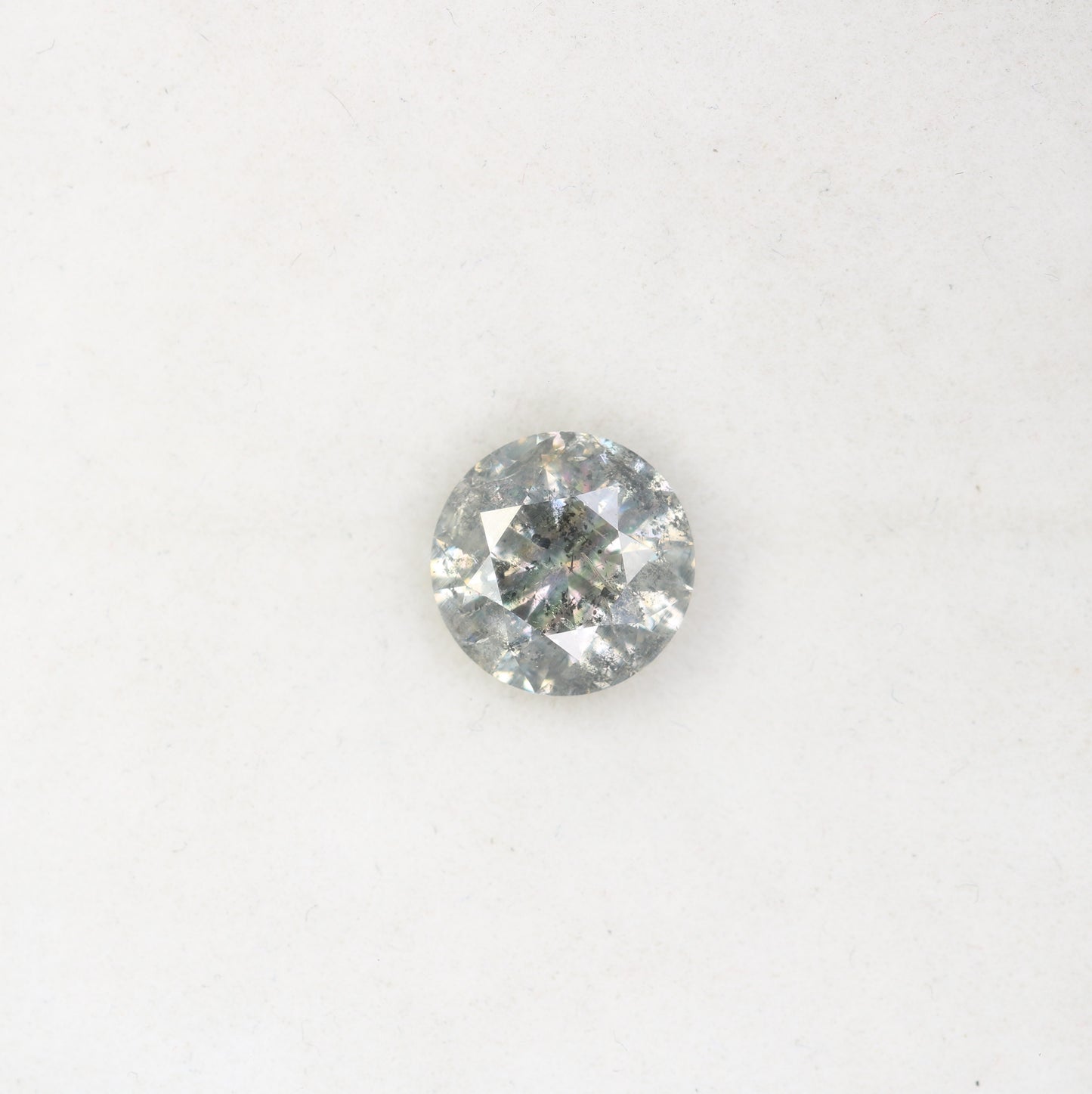 1.52 Carat Natural Loose Salt And Pepper Round Brilliant Cut Diamond - JayKrishna Diamond