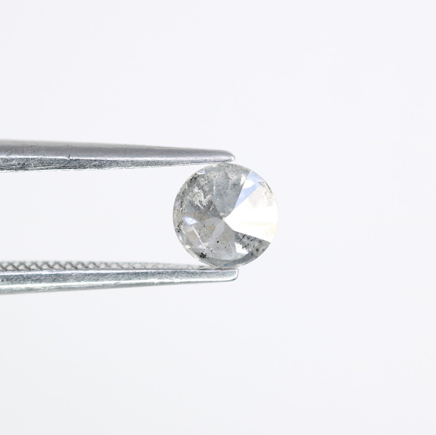 0.43 CT Natural Salt and Pepper 4.70 x 2.90 MM Round Brilliant Cut Diamond for Engagement Ring and Artisan Jewelry Design - JayKrishna Diamond