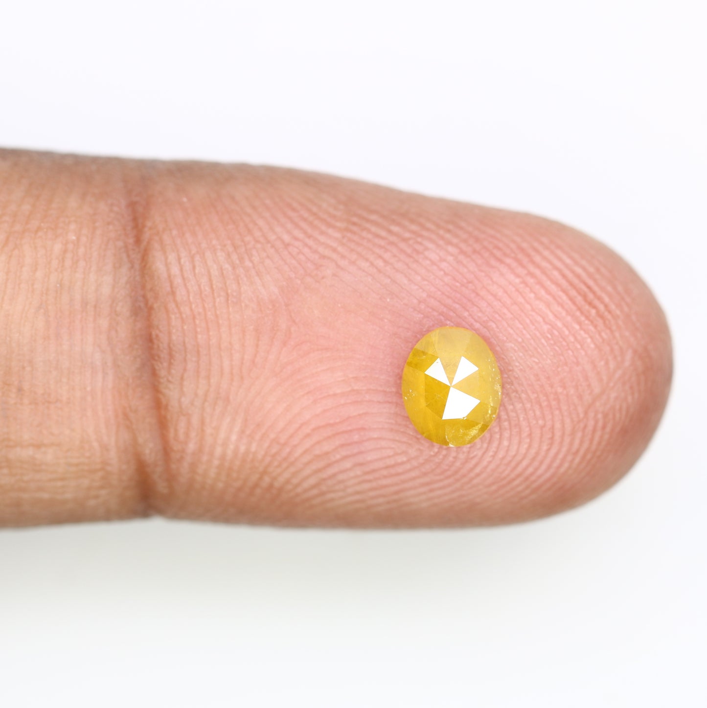 0.52 CT 5.90 MM Fancy Yellow Oval Shape Natural Diamond For Promise Ring - JayKrishna Diamond