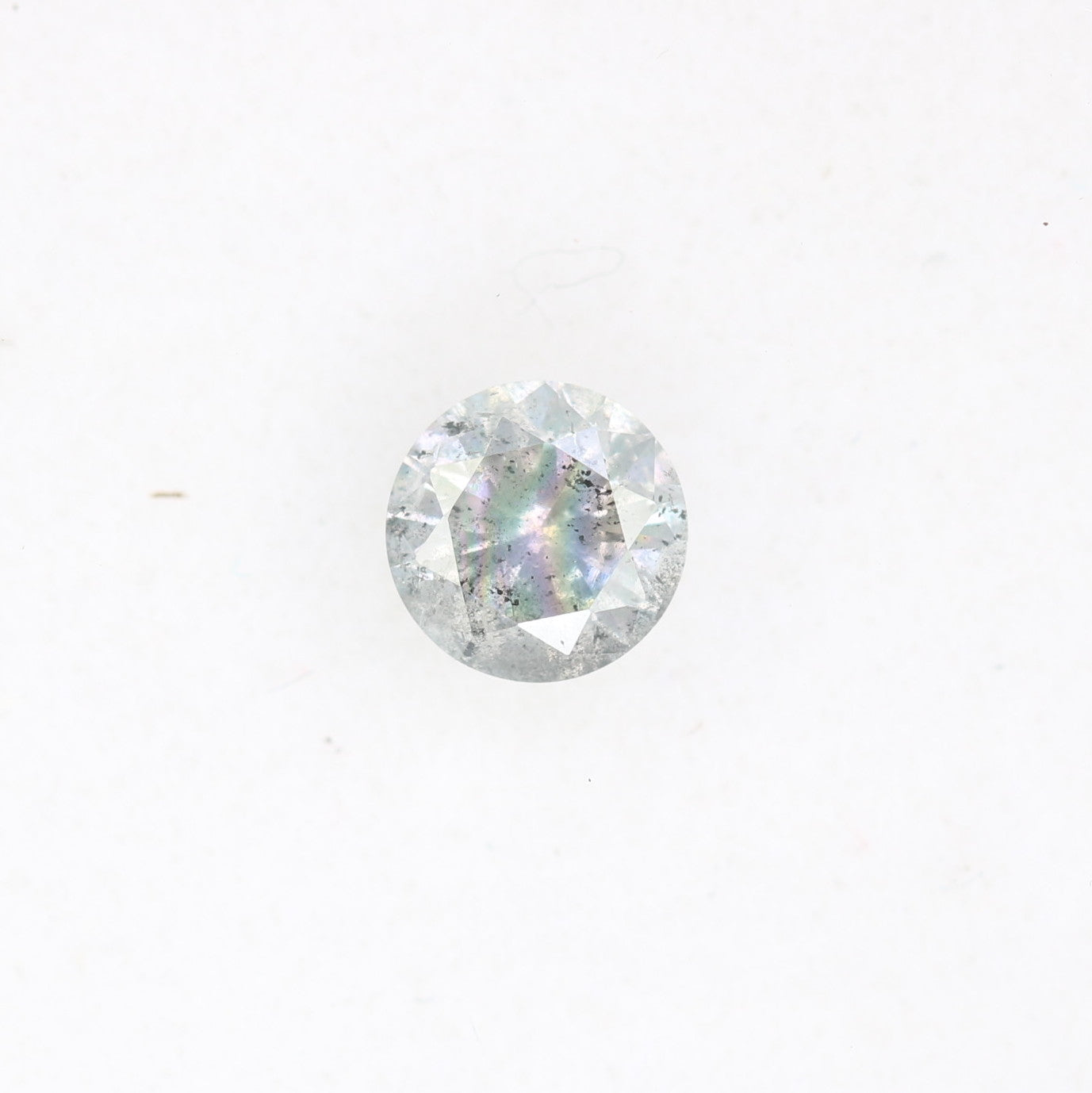 0.43 CT Natural Salt and Pepper 4.70 x 2.90 MM Round Brilliant Cut Diamond for Engagement Ring and Artisan Jewelry Design - JayKrishna Diamond
