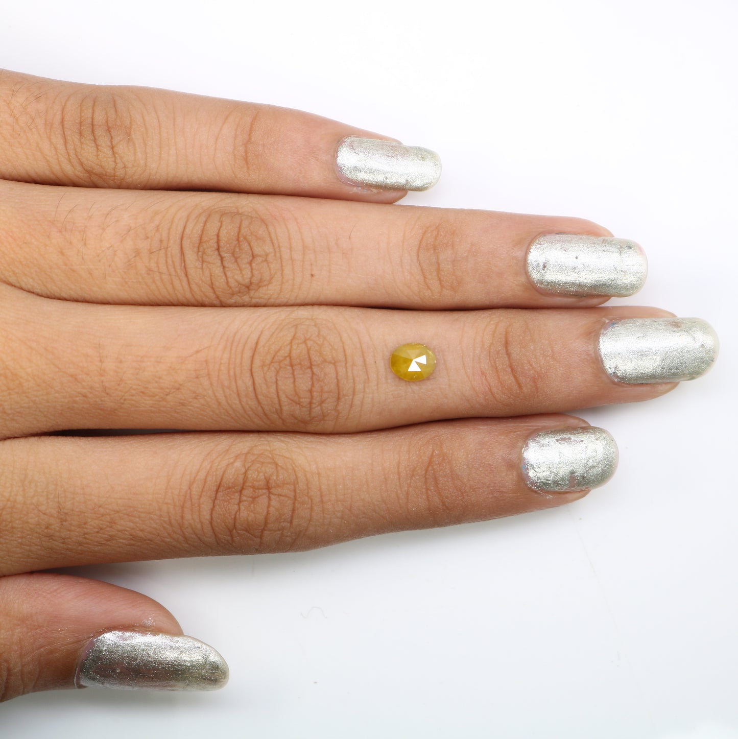 0.52 CT 5.90 MM Fancy Yellow Oval Shape Natural Diamond For Promise Ring - JayKrishna Diamond